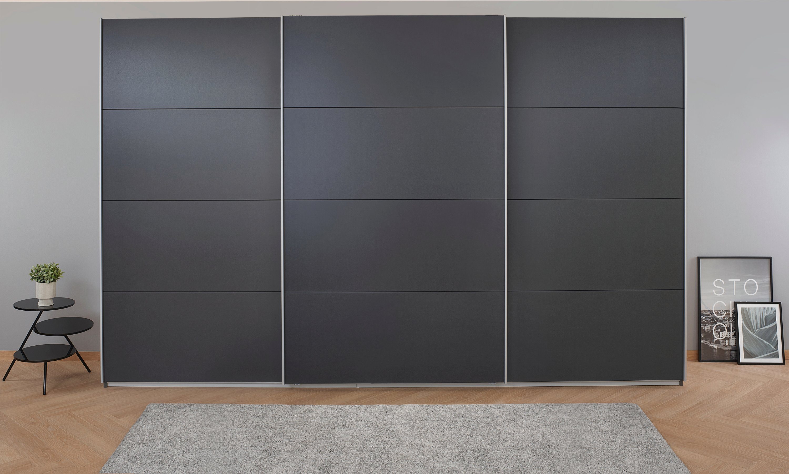 rauch Zweefdeurkast Kledingkast kast garderobe KOLUNA met decor-front inclusief 2 binnenladen en extra legplanken made in germany