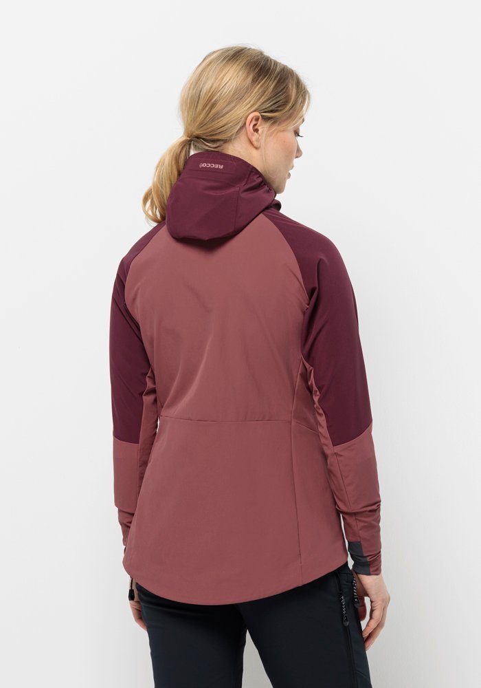 Jack Wolfskin Softshell-jack ALPSPITZE HOODY W