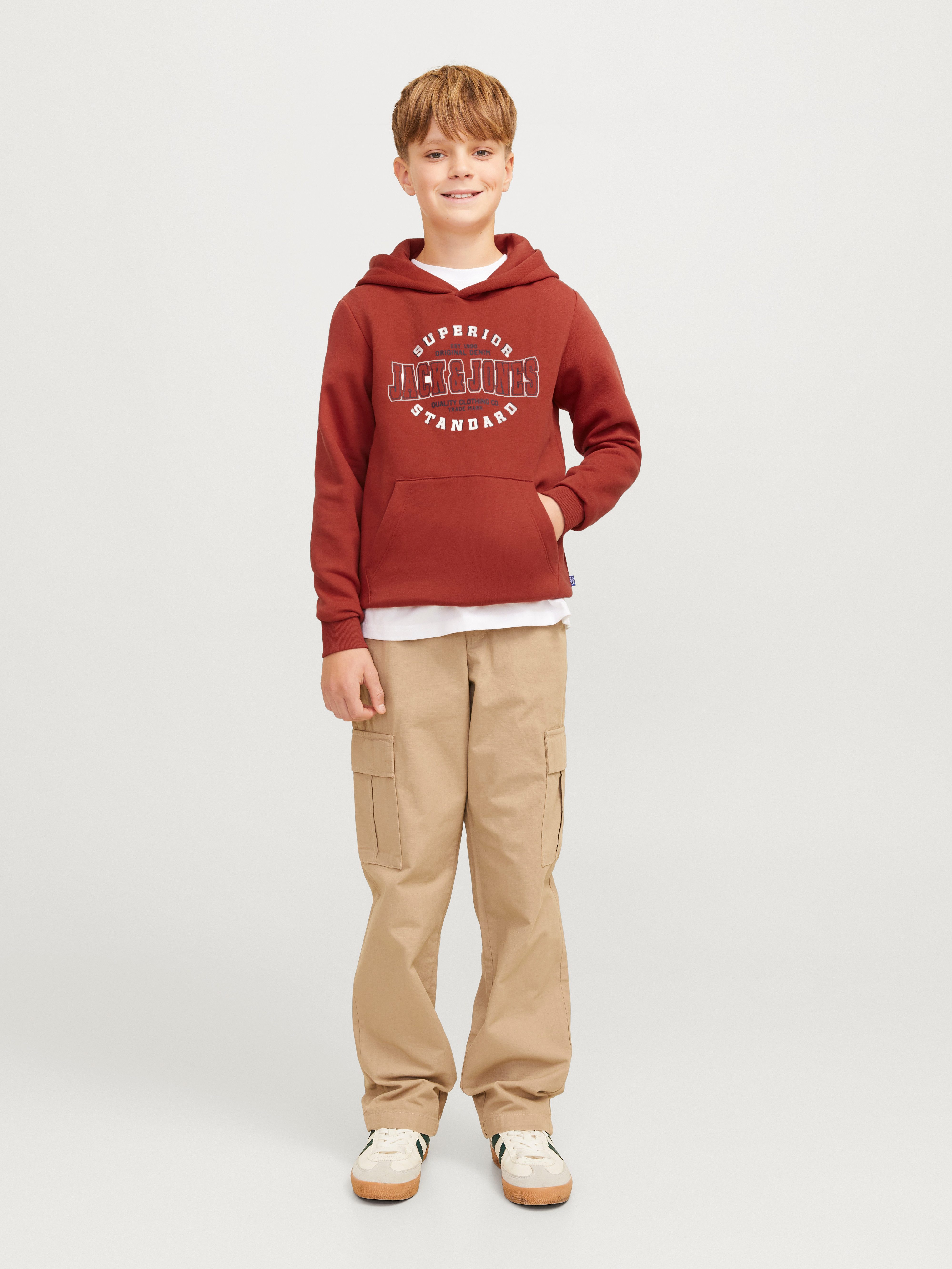 Jack & Jones Junior Hoodie JJELOGO SWEAT HOOD 2 COL 24 25 NOOS JNR