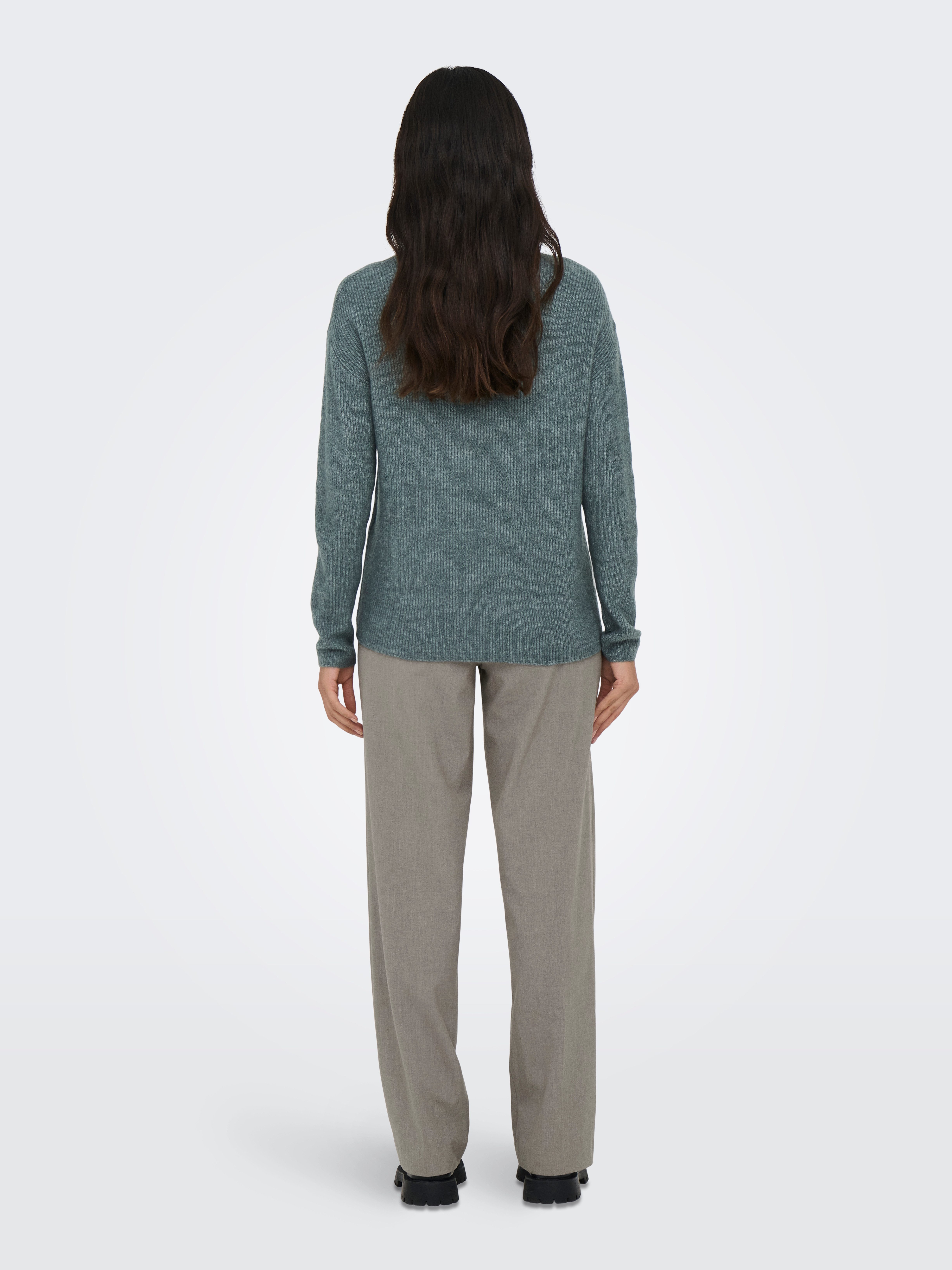 Only Gebreide trui ONLCAMILLA O-NECK L/S PULLOVER KNT