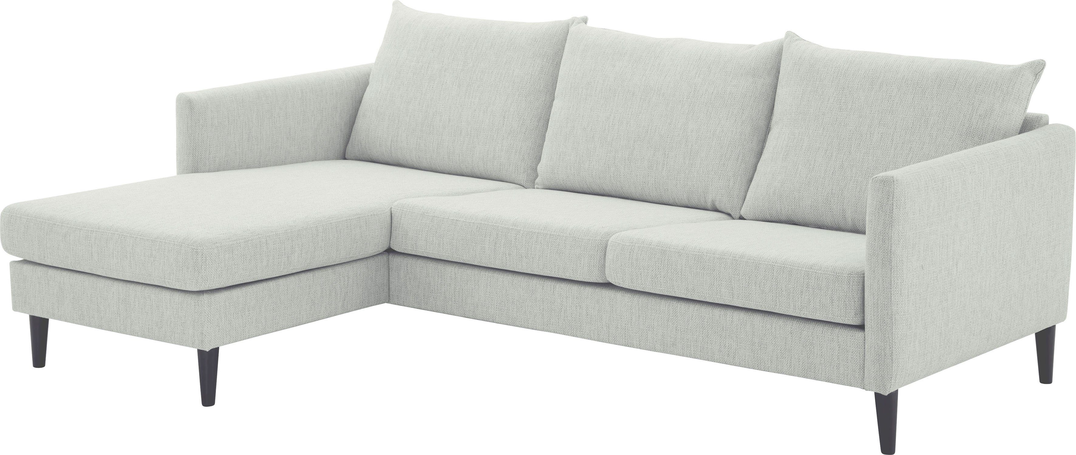 ATLANTIC home collection Hoekbank Rekvik L-vorm met golfvering, ottomane aan beide kanten te monteren