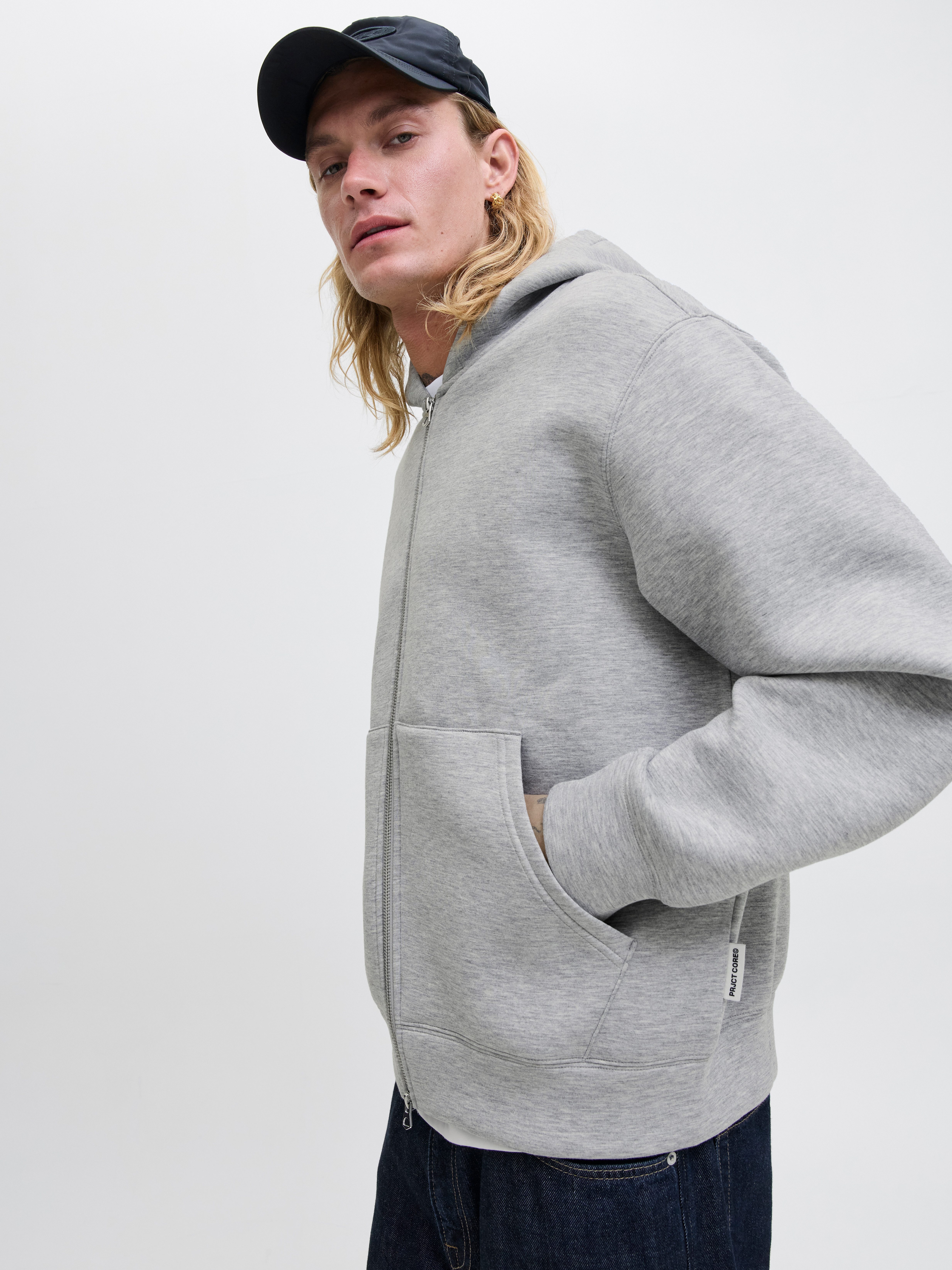 Jack & Jones Hoodie JCOCOVER SCUBA SWEAT ZIP HOOD NOOS