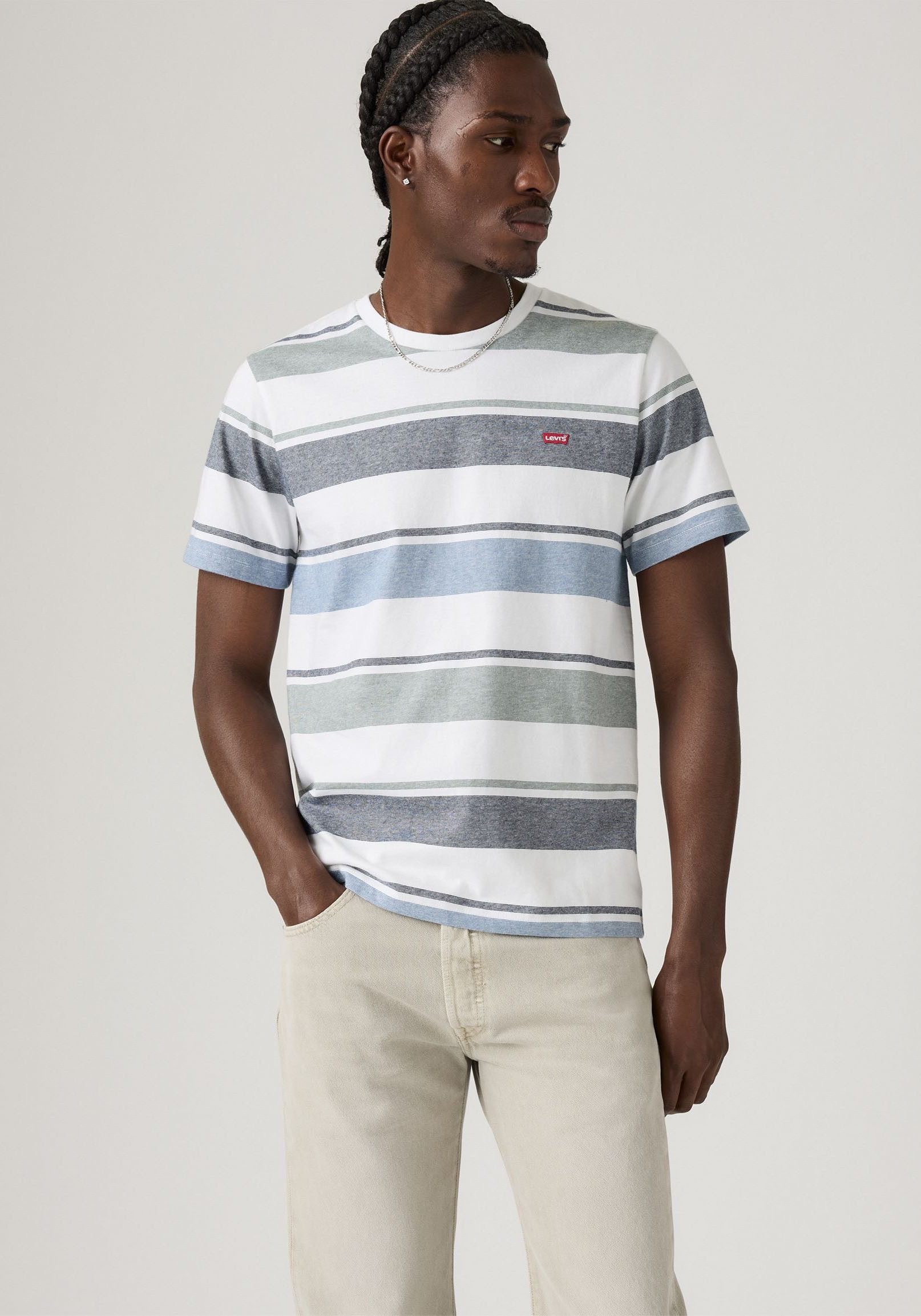 Levi's® T-shirt met gestreept patroon