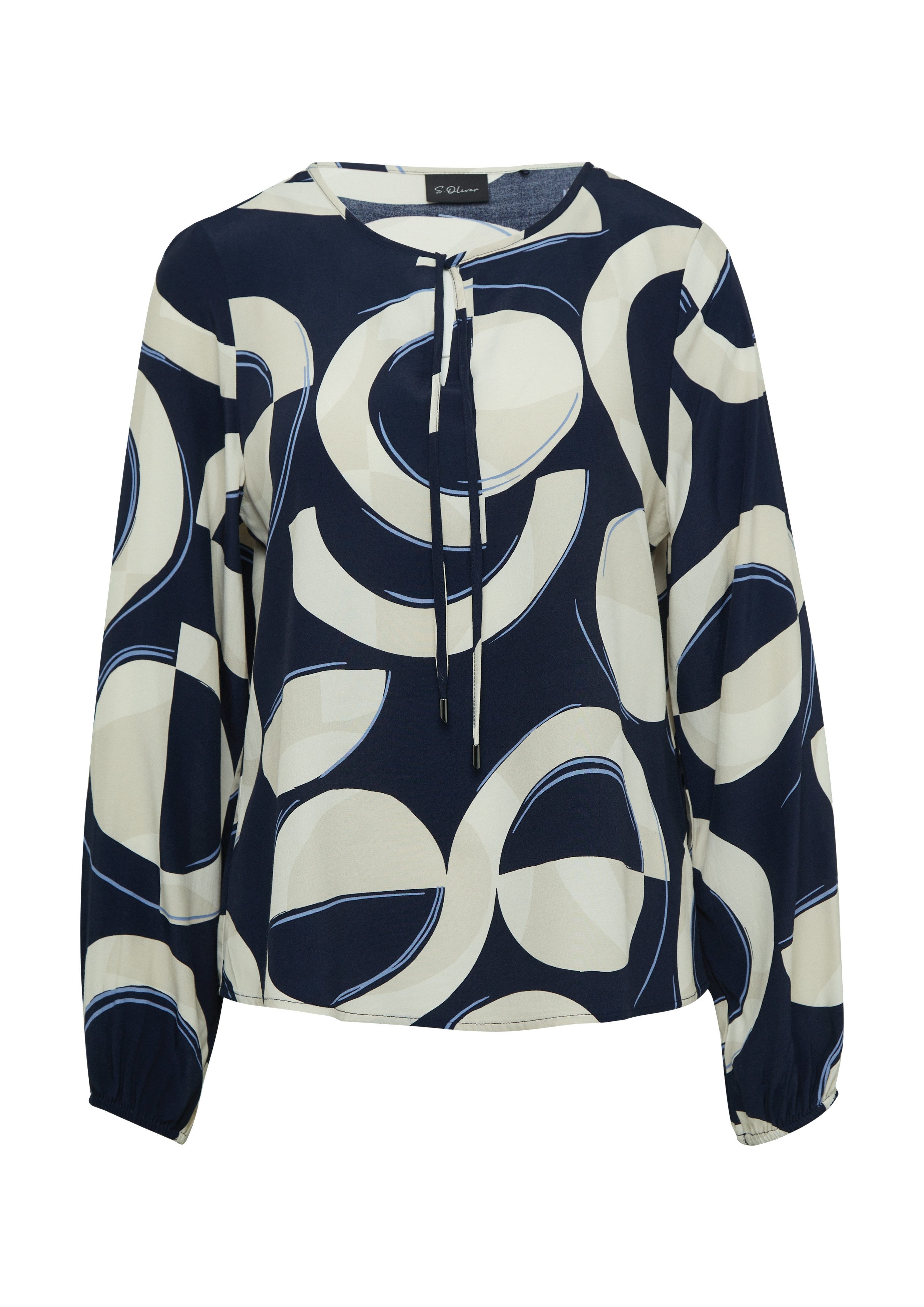 s.Oliver BLACK LABEL Blouse met lange mouwen met print all-over
