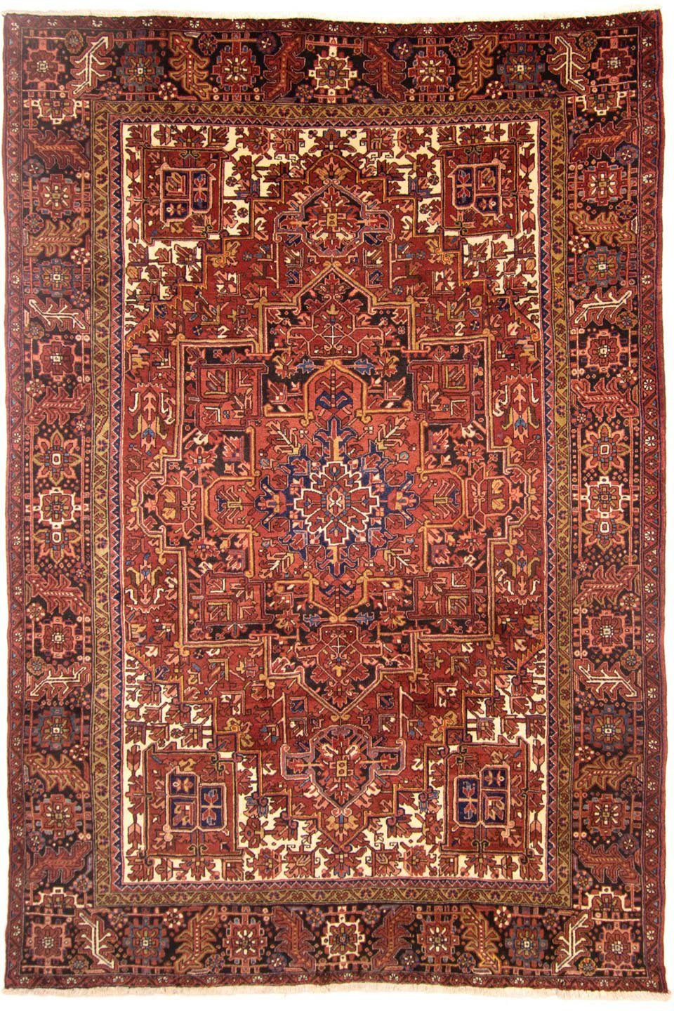morgenland Wollen kleed Heriz medaillon Ruggine 337 x 255 cm Uniek exemplaar met certificaat