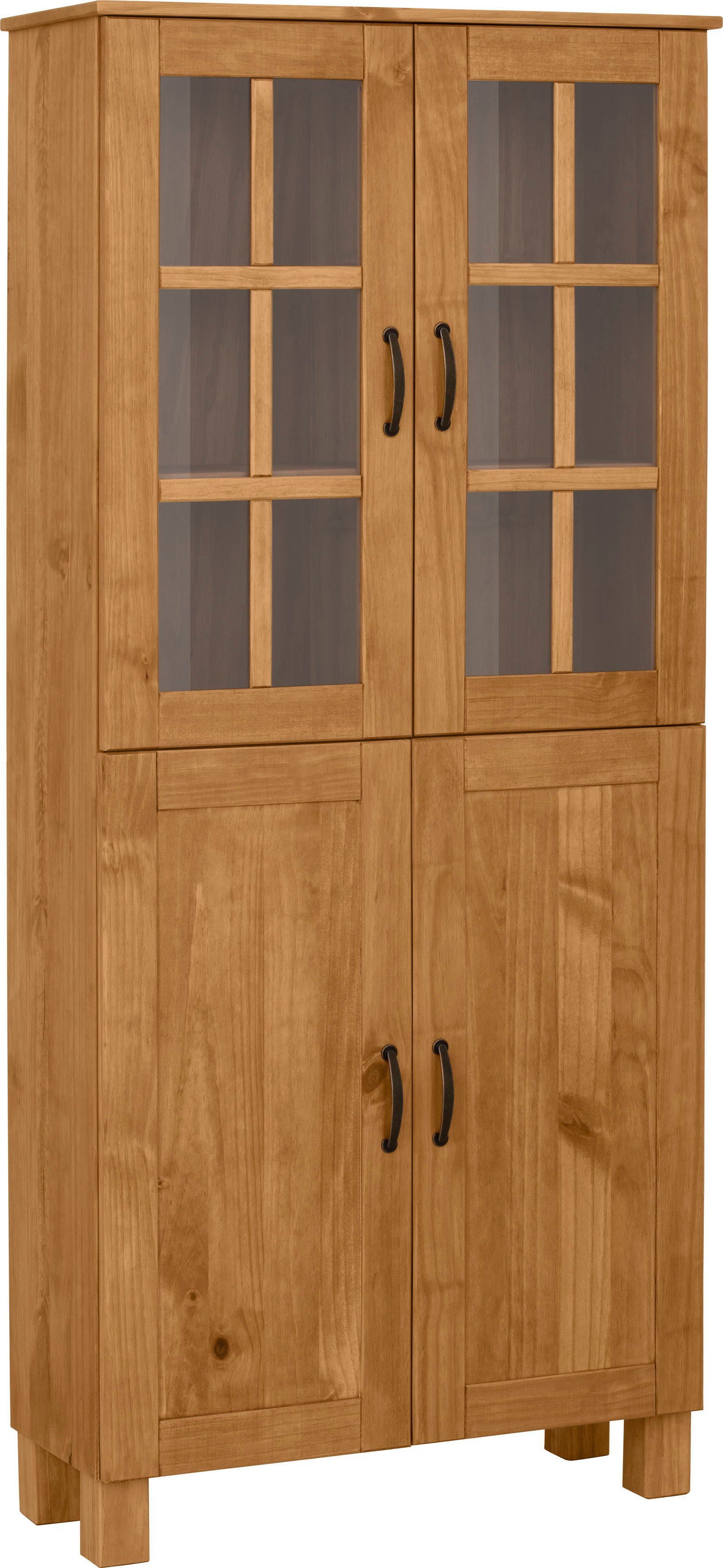 Home affaire Hoge kast Rodby Massief, FSC®-gecertificeerd hout, breedte 75 cm, hoogte 170 cm