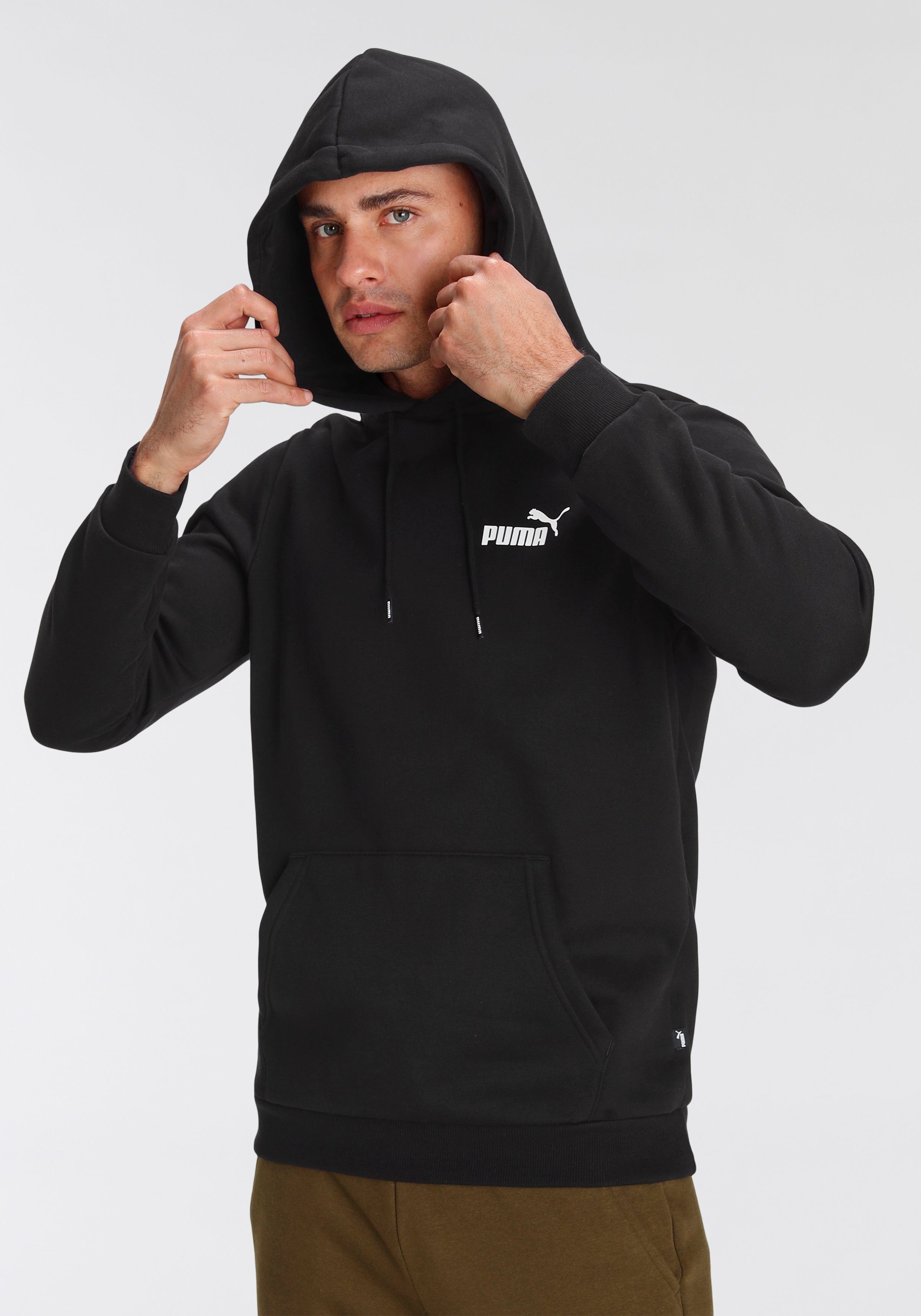 PUMA Hoodie ESS Small Logo Hoodie FL heren hoodies maat XL zwart