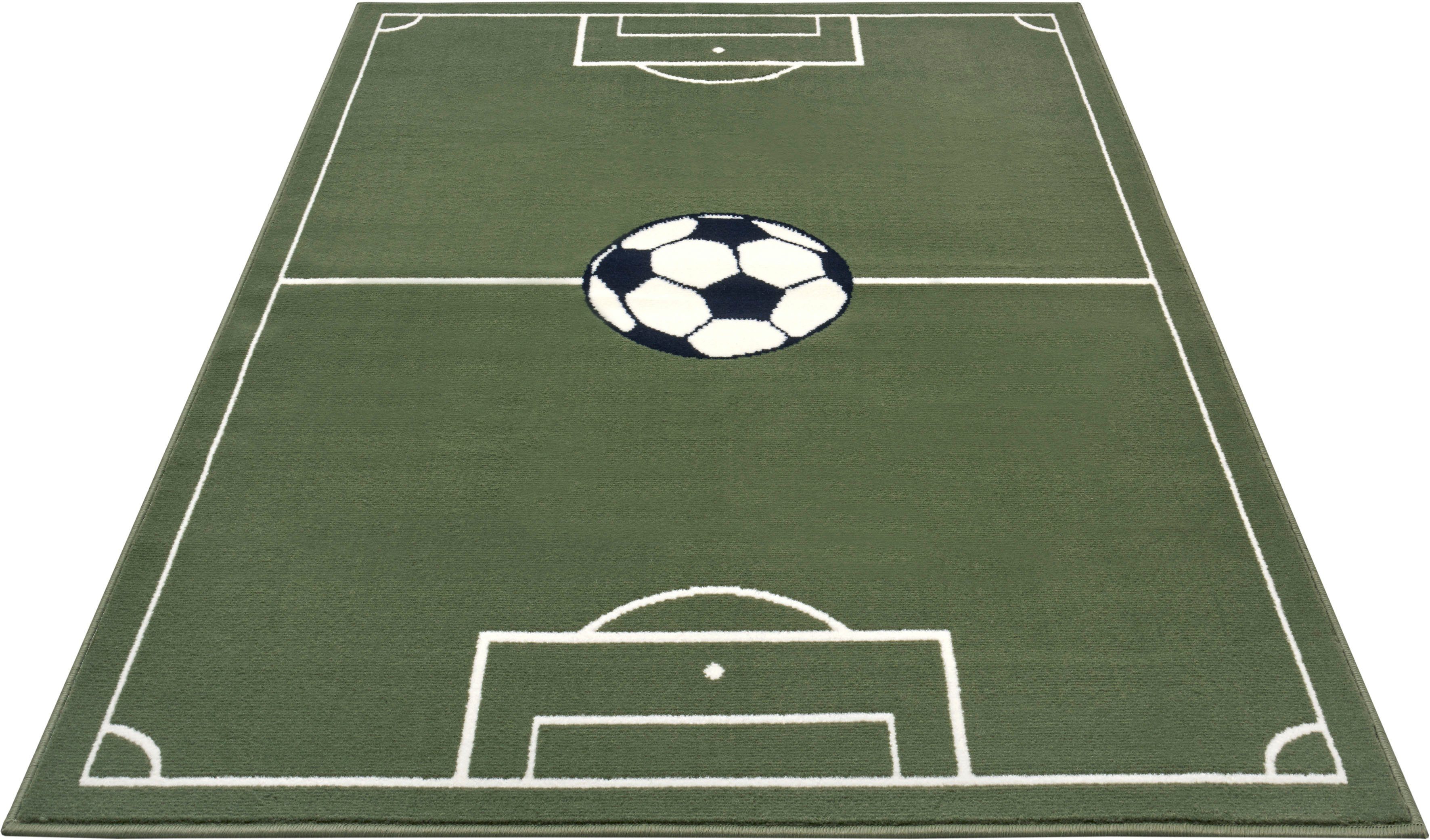 Kindervloerkleed voetbalveld - Estadio - groen 120x170 cm