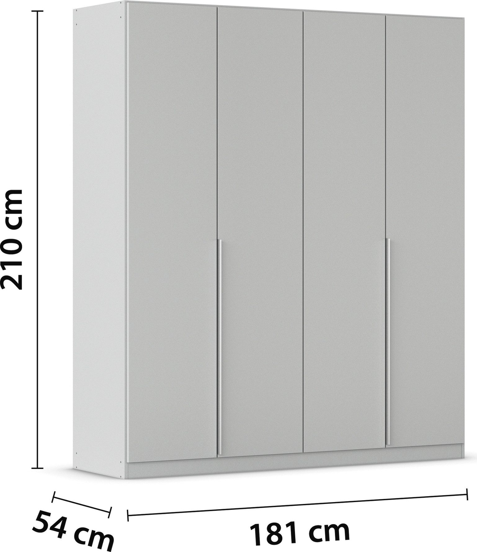 rauch Draaideurkast Kleiderschrank Schrank Garderobe AGORDO TOPSELLER Schlafzimmer doordachte binnenuitrusting, in 6 breedtes en 2 hoogtes made in germany