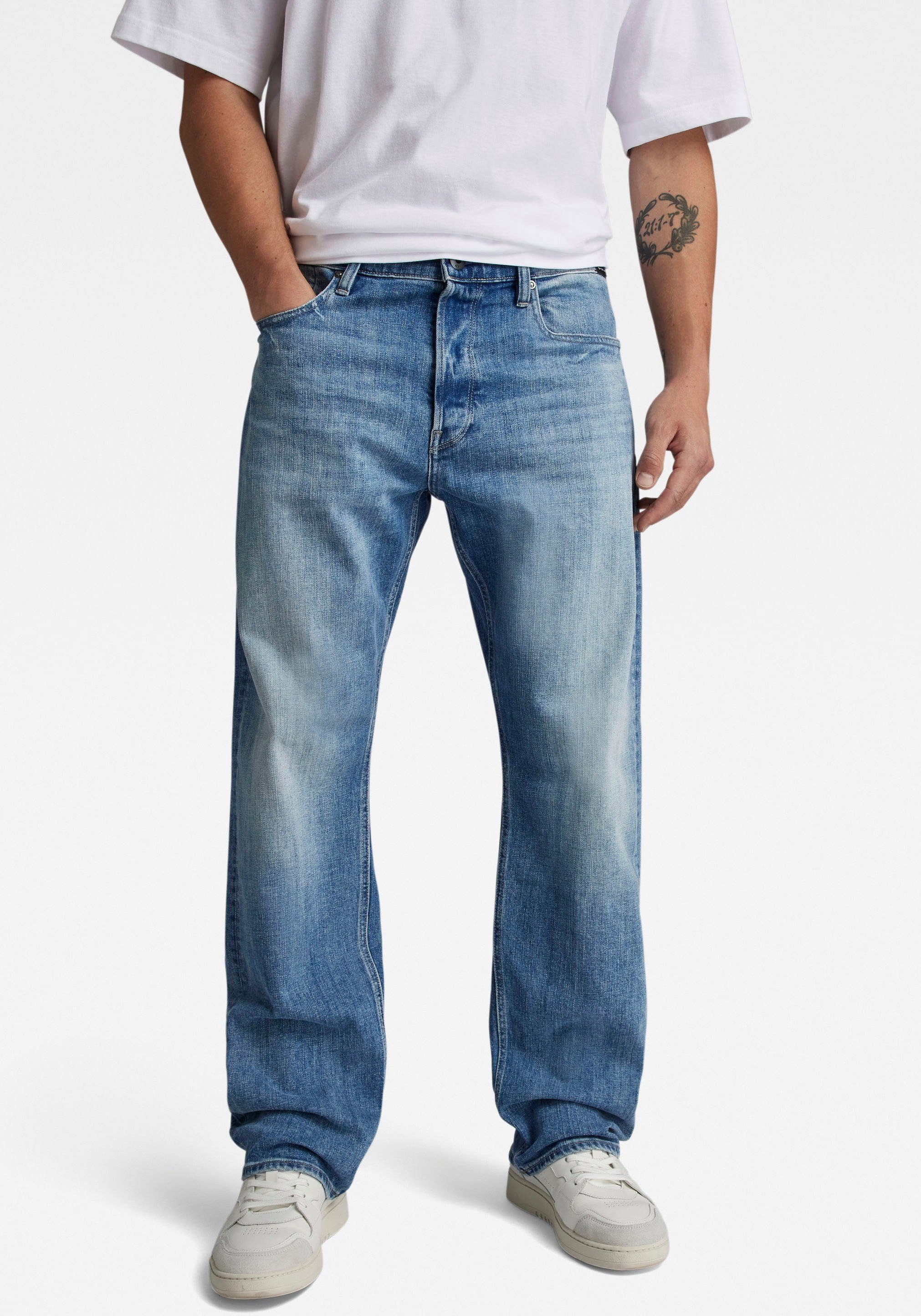 G-Star RAW Straight jeans Dakota Regular Straight heren straight jeans maat 34 blauw
