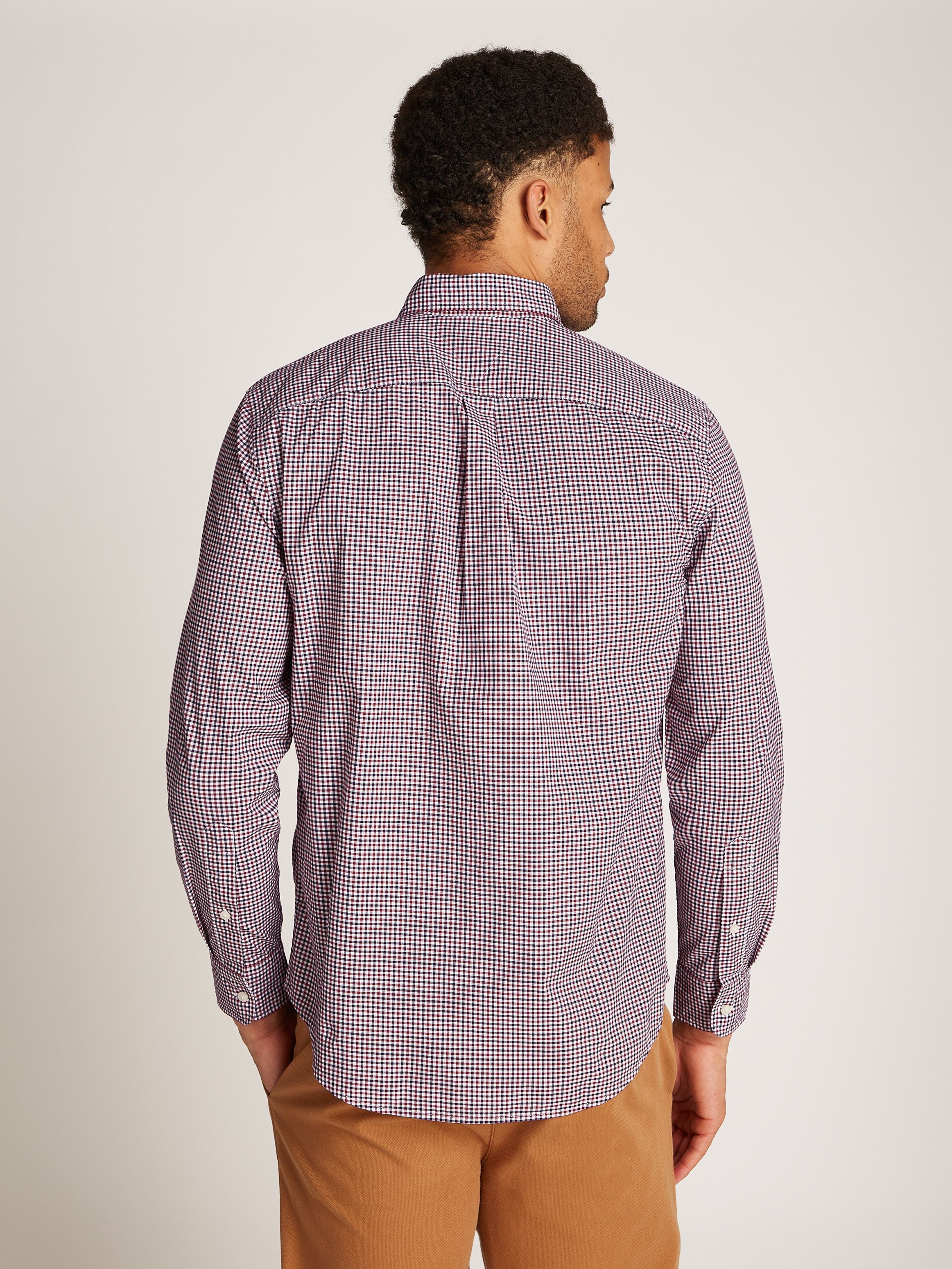 Tommy Hilfiger Businessoverhemd FLEX POPLIN GINGHAM RF SHIRT