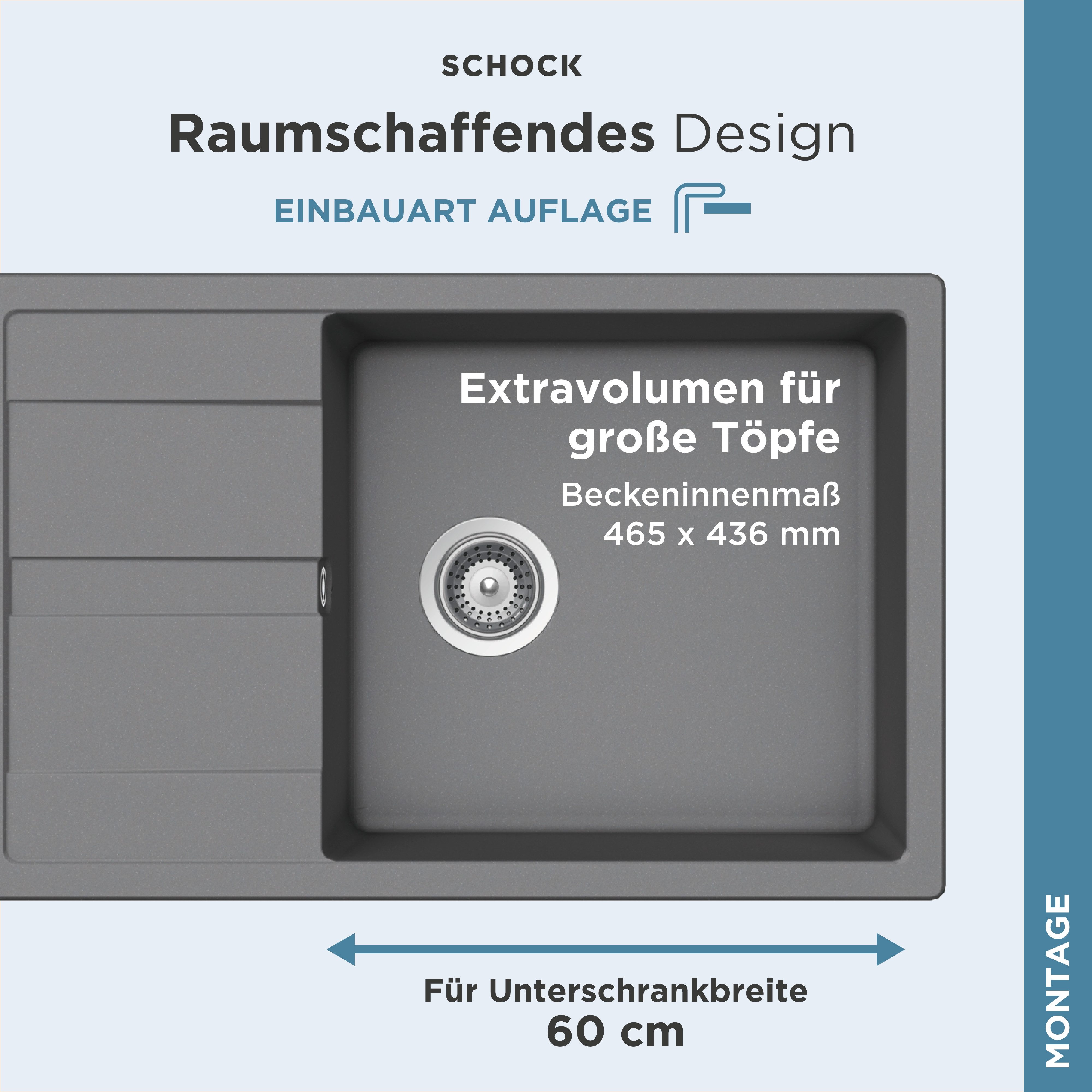 Schock Granieten spoelbak Manhattan D-100LS
