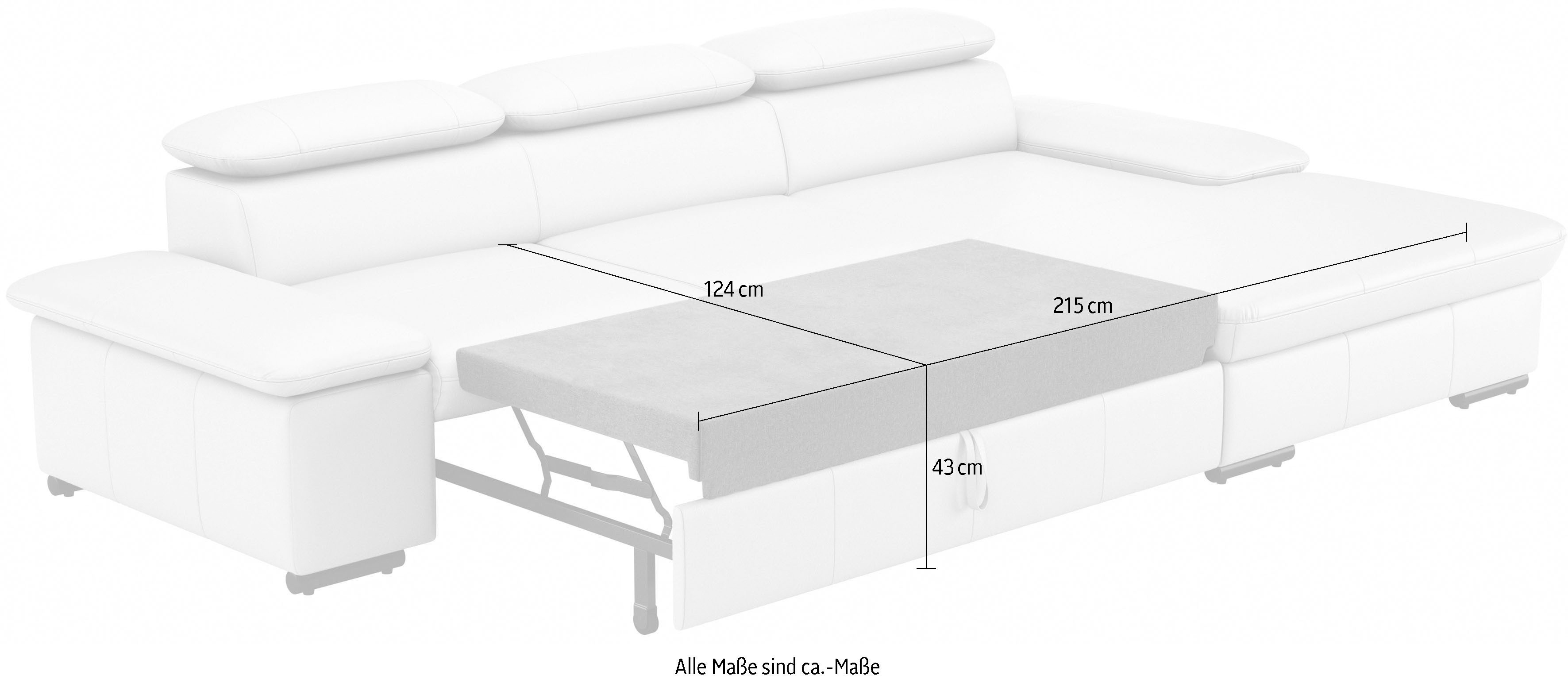 sit&more Hoekbank Alcudia L-vorm optioneel met slaapfunctie