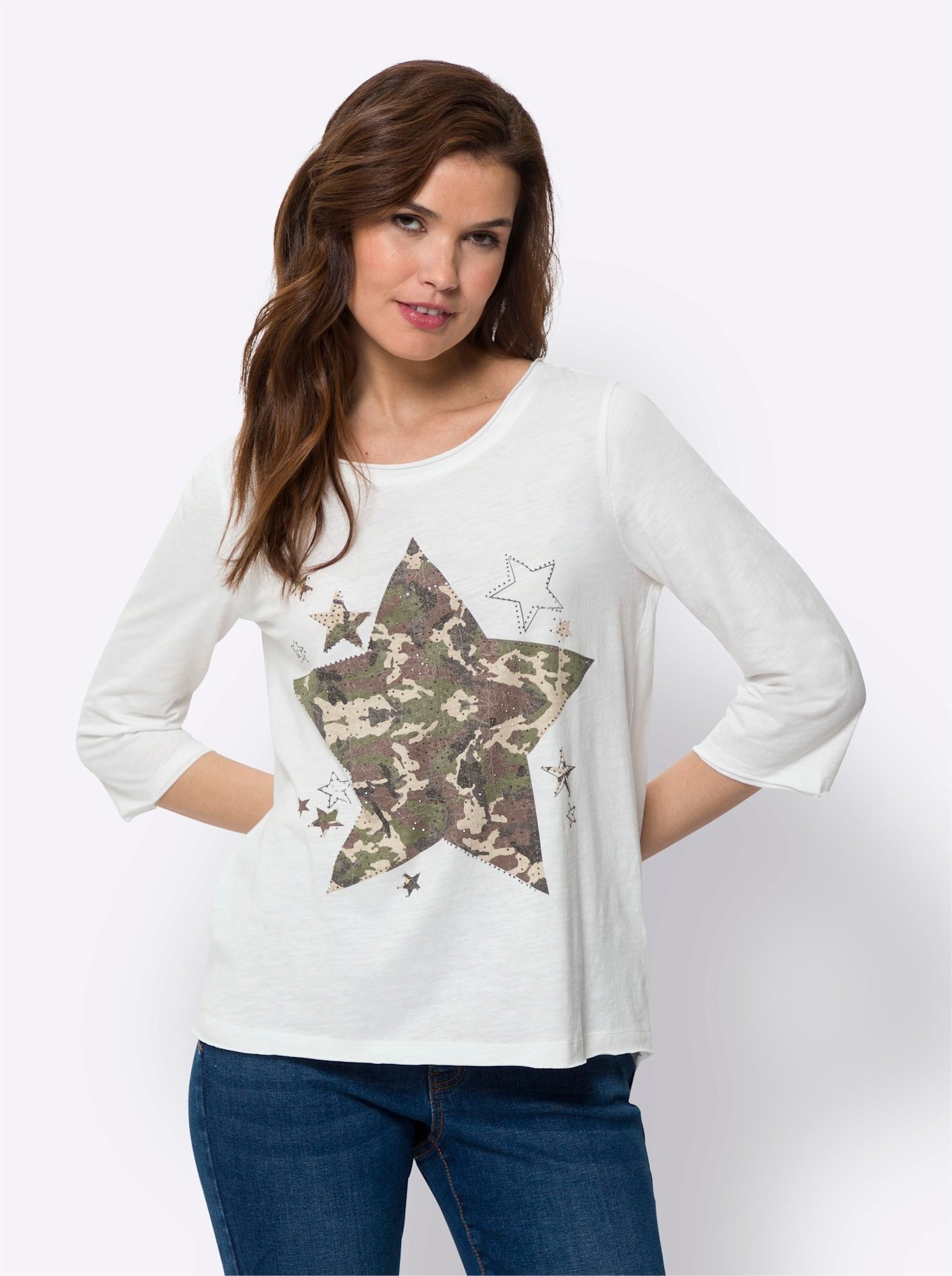 heine Shirt met 3/4 mouwen Shirt (1-delig)