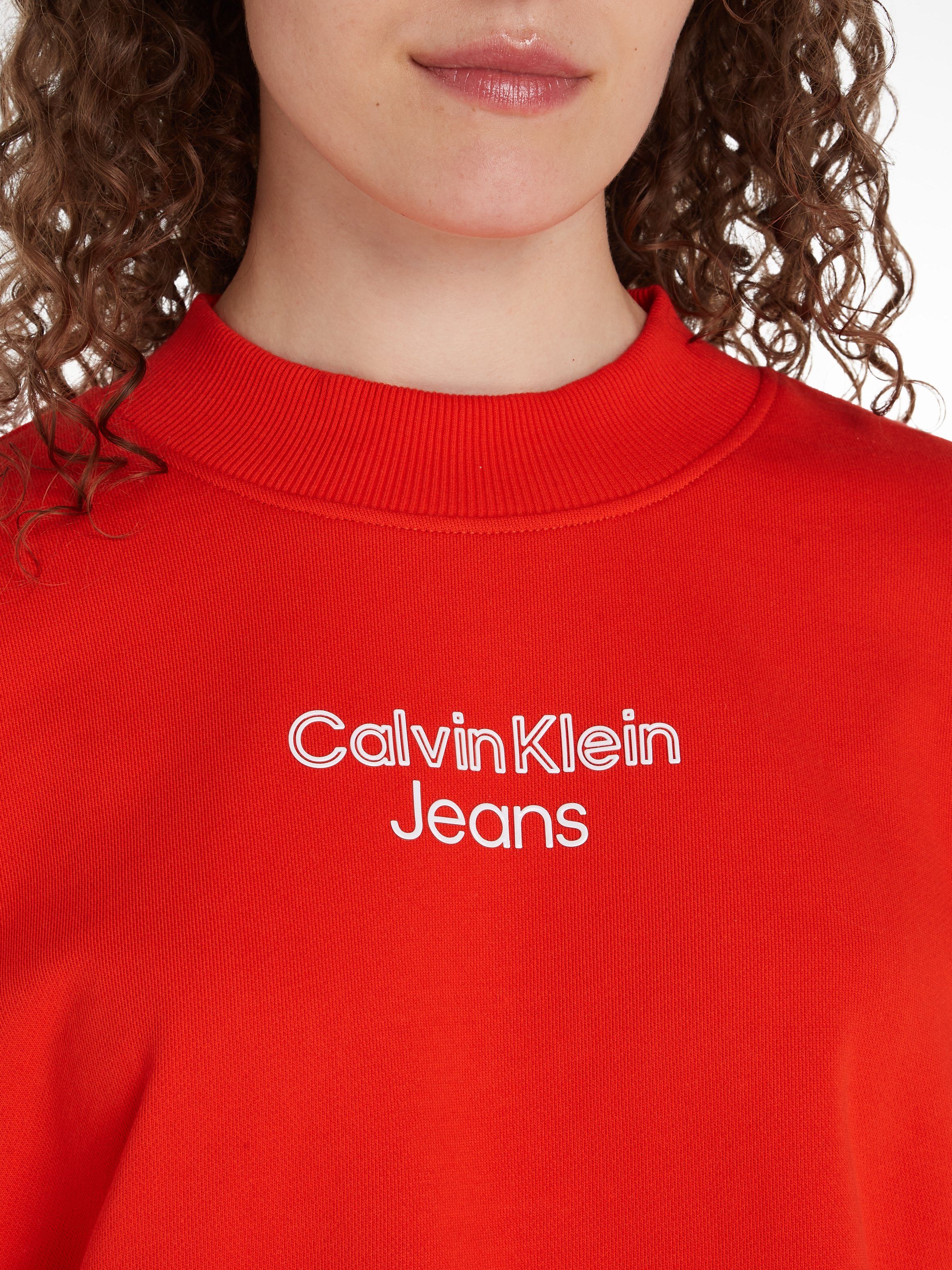 Calvin Klein Sweatshirt STACKED INSTITUTIONAL CREWNECK