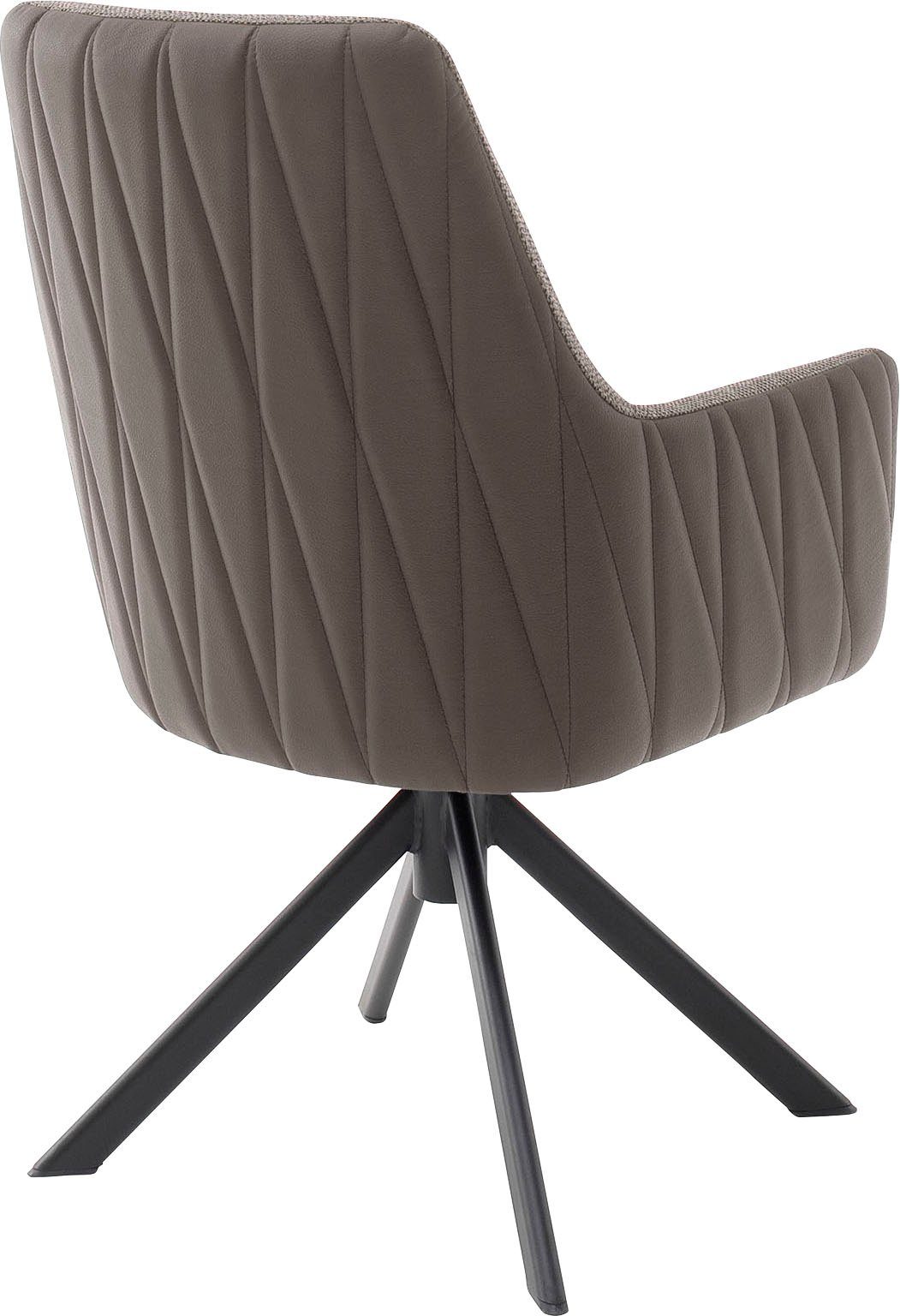 MCA furniture Stoel met 4 poten Reynosa Eetkamerstoel 360º draaibaar met nivellering, belastbaar tot 120 kg (set, 2 stuks)
