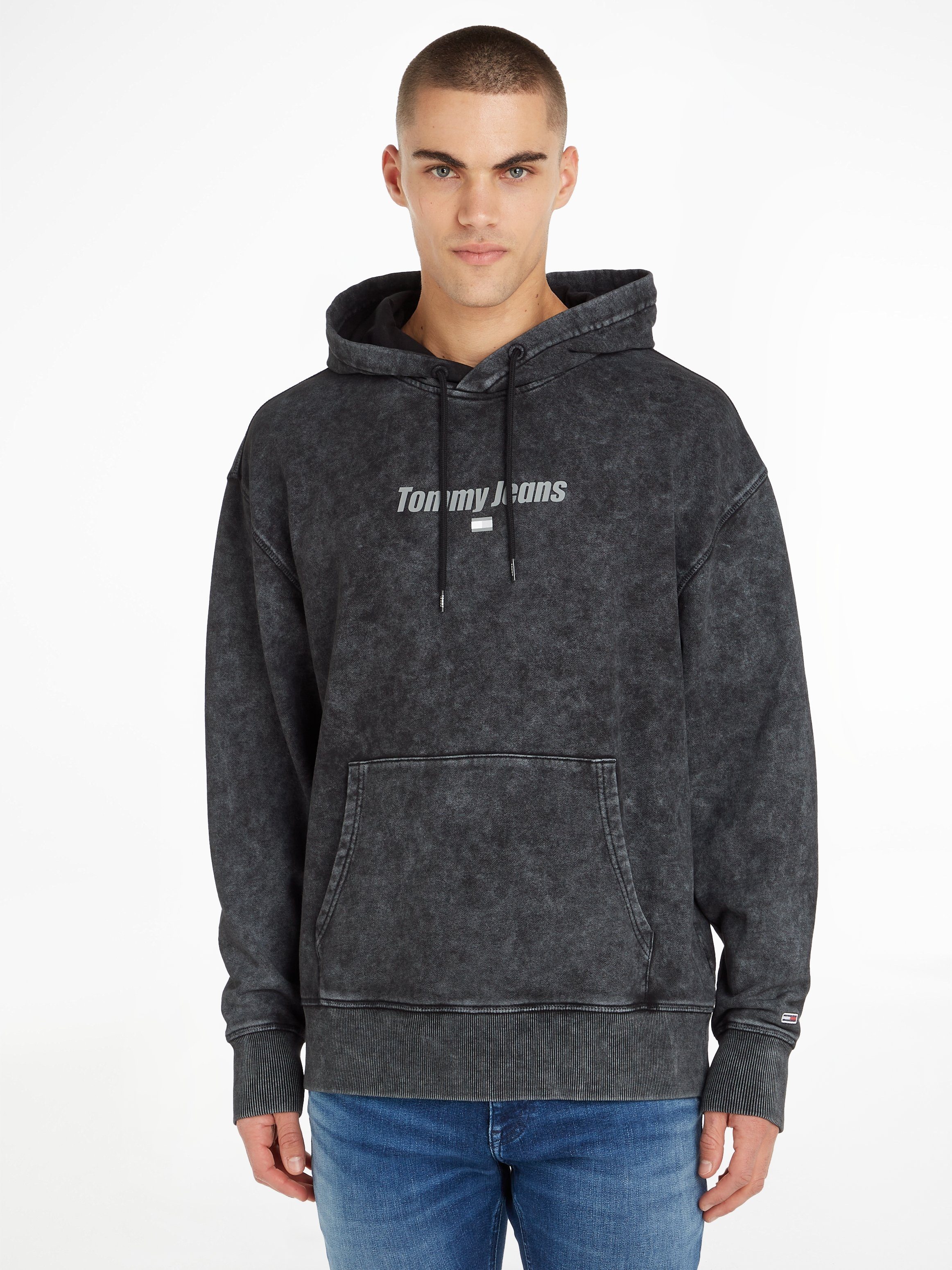 TOMMY JEANS Hoodie TJM RLX WASHED LINEAR HOODIE