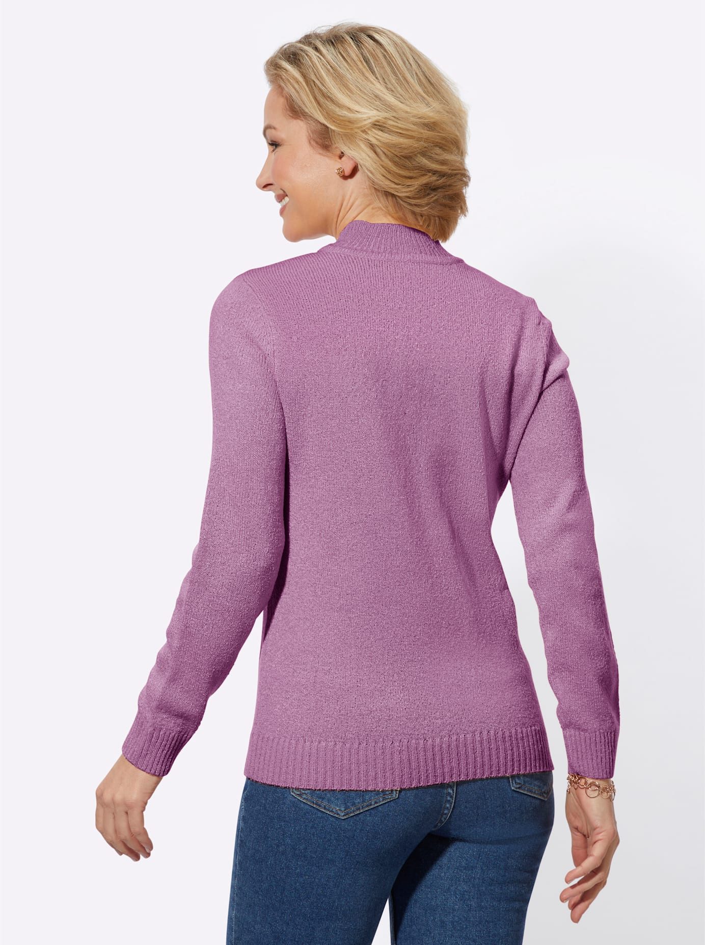 Classic Basics Trui met staande kraag Trui