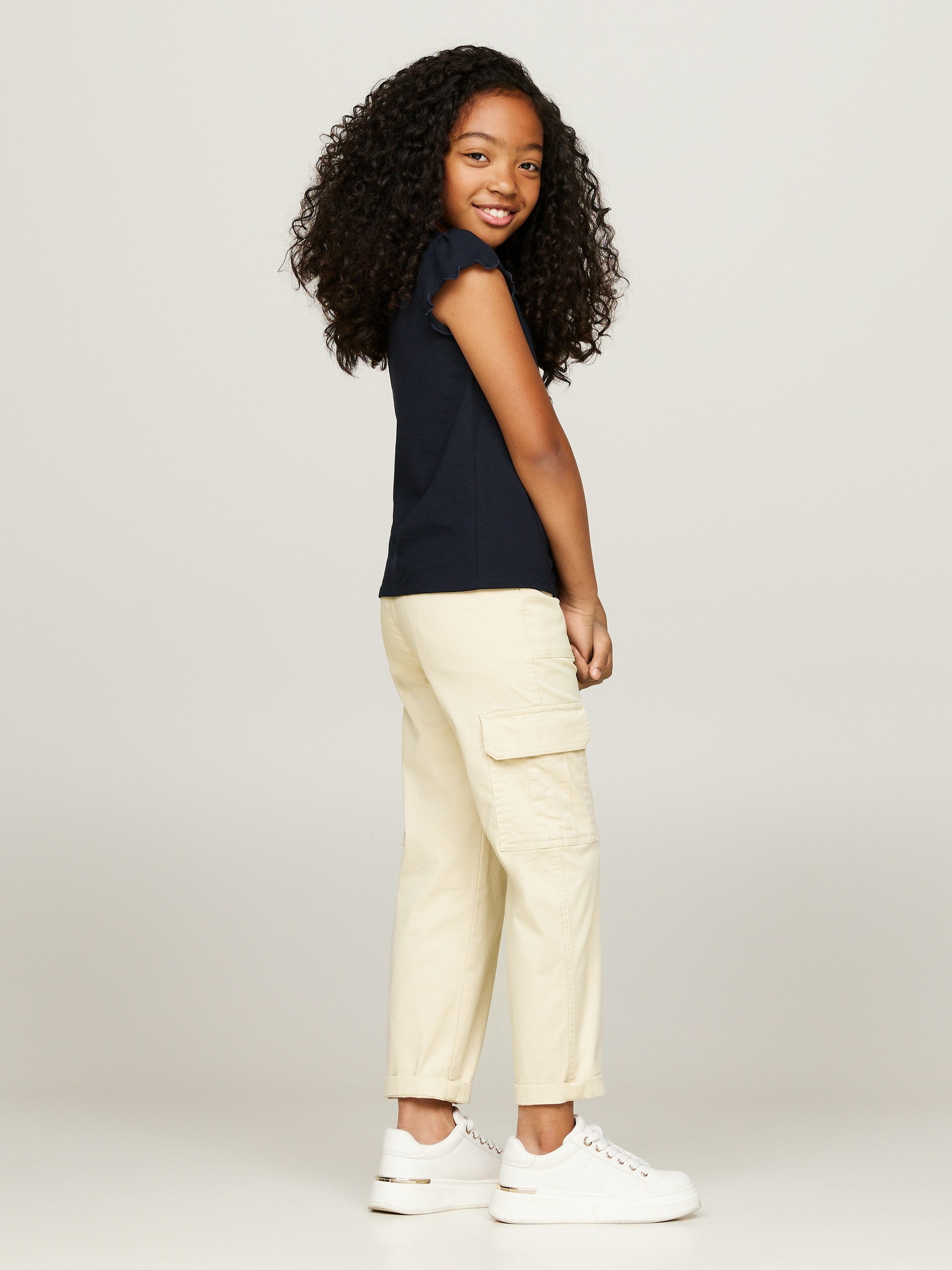Tommy Hilfiger T-shirt ESSENTIAL RUFFLE SLEEVE TOP