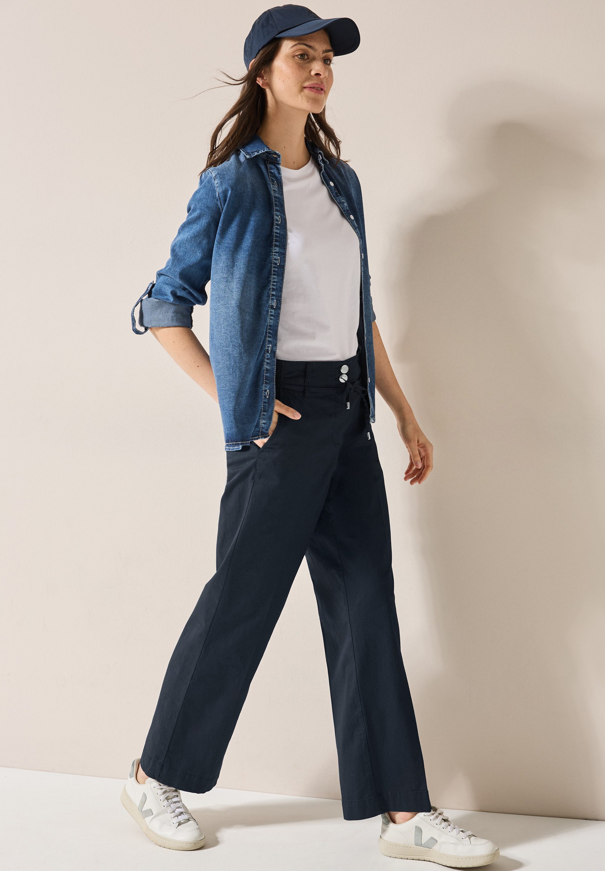 Cecil Geweven broek Style Neele