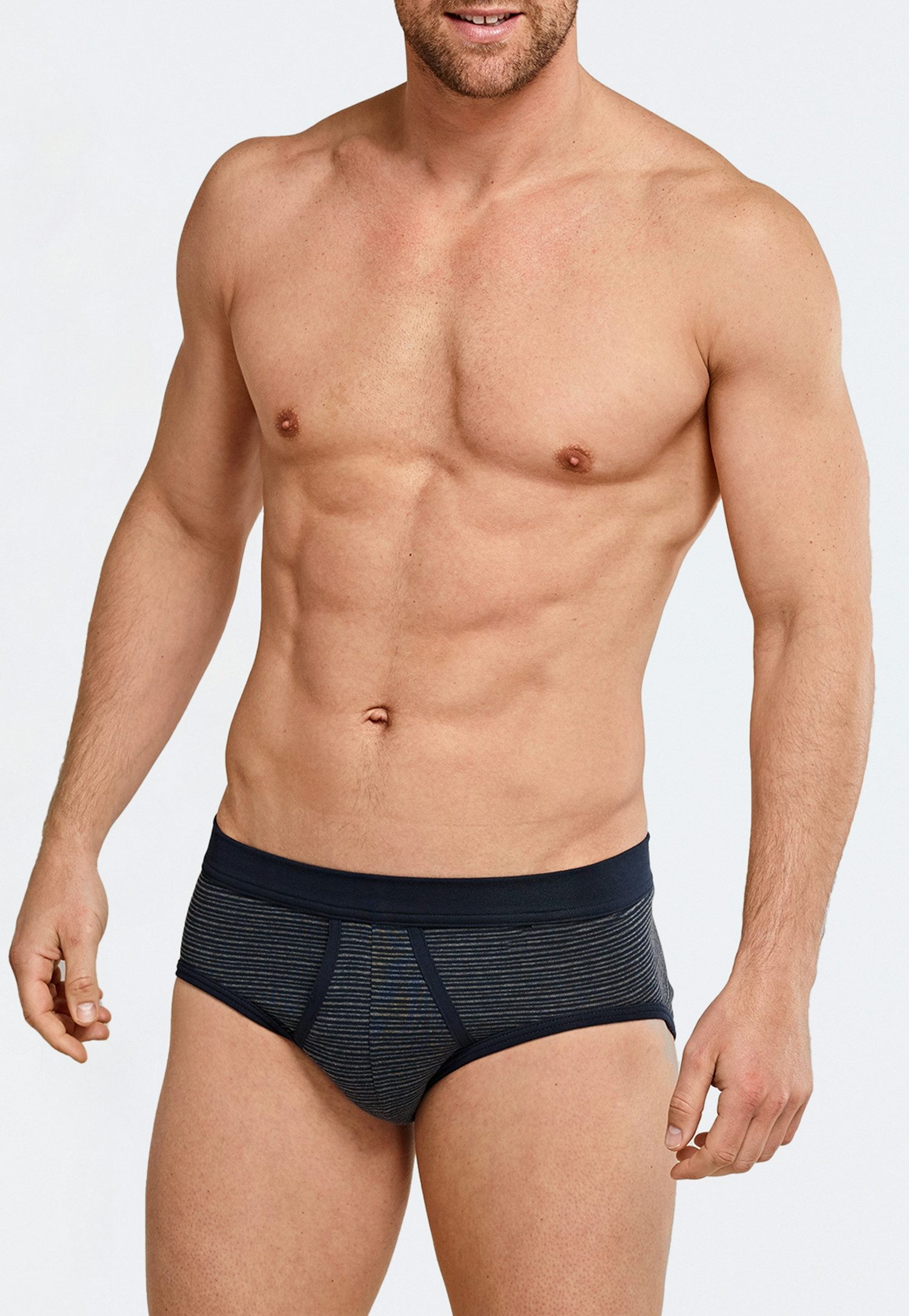 Schiesser Slip Original Classics met contrasterend streepjespatroon (Set van 2)