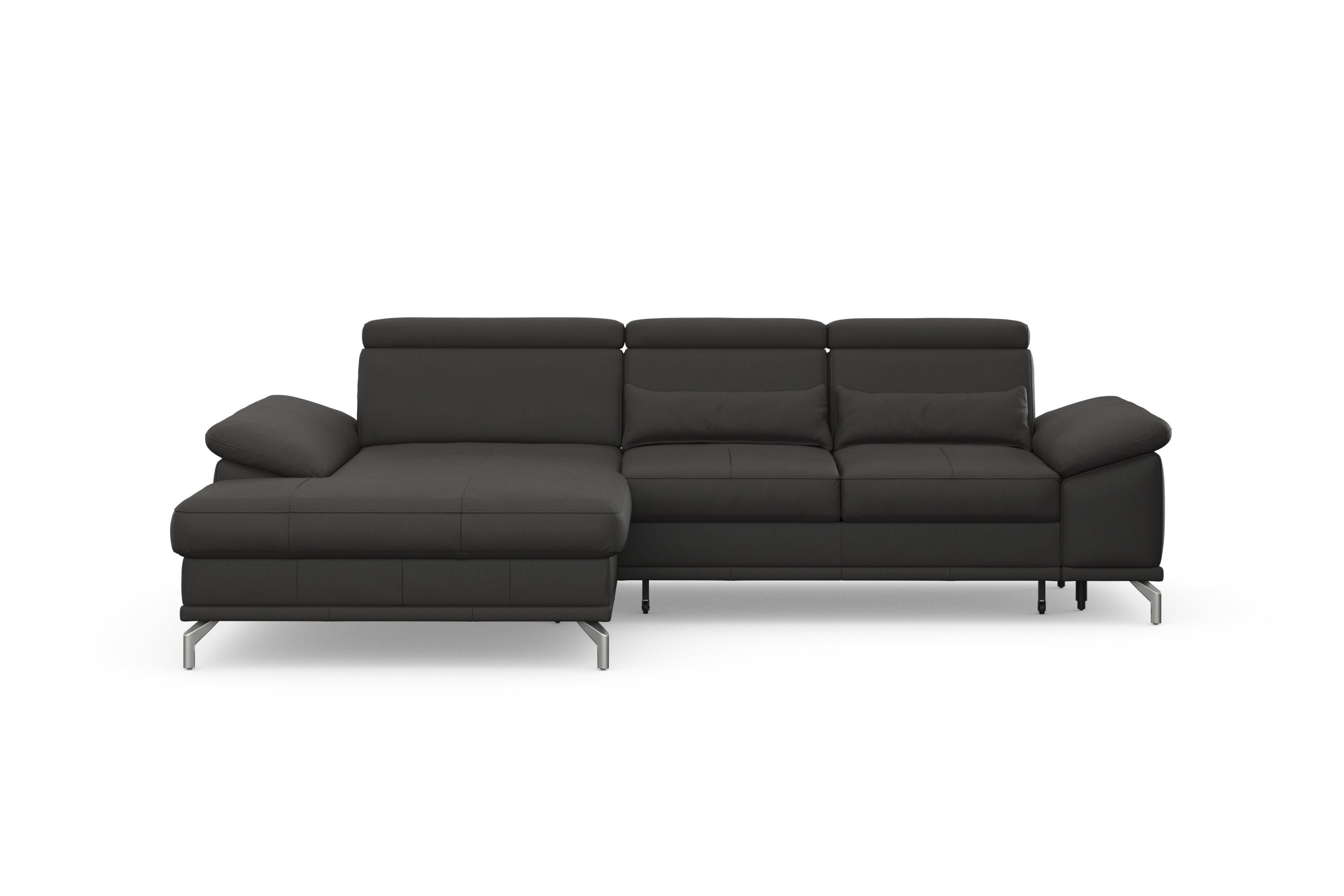 sit&more Hoekbank Cabrio L-vorm, met zitdiepteverstelling, arm- en hoofdsteunverstelling
