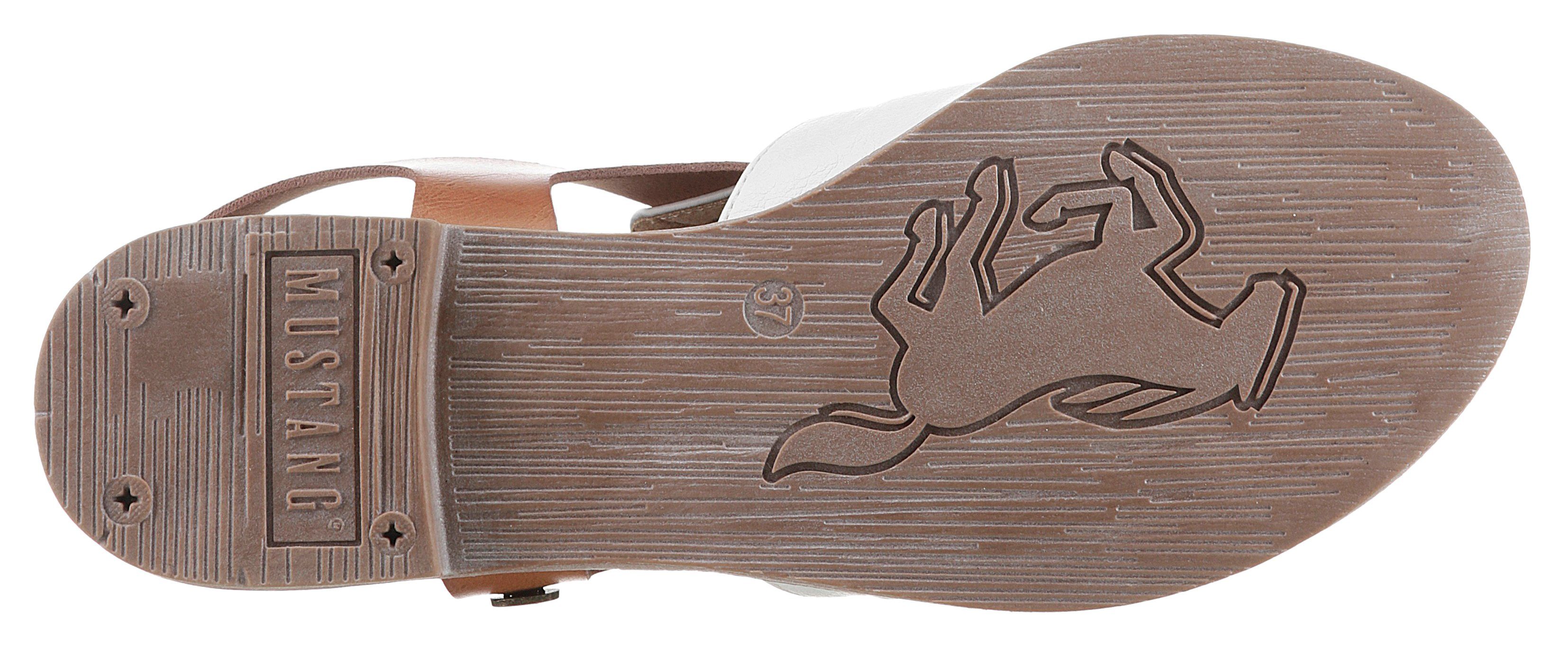 Mustang Shoes Sandalen zomerschoen, sandaal, blokhak, met klittenbandsluiting
