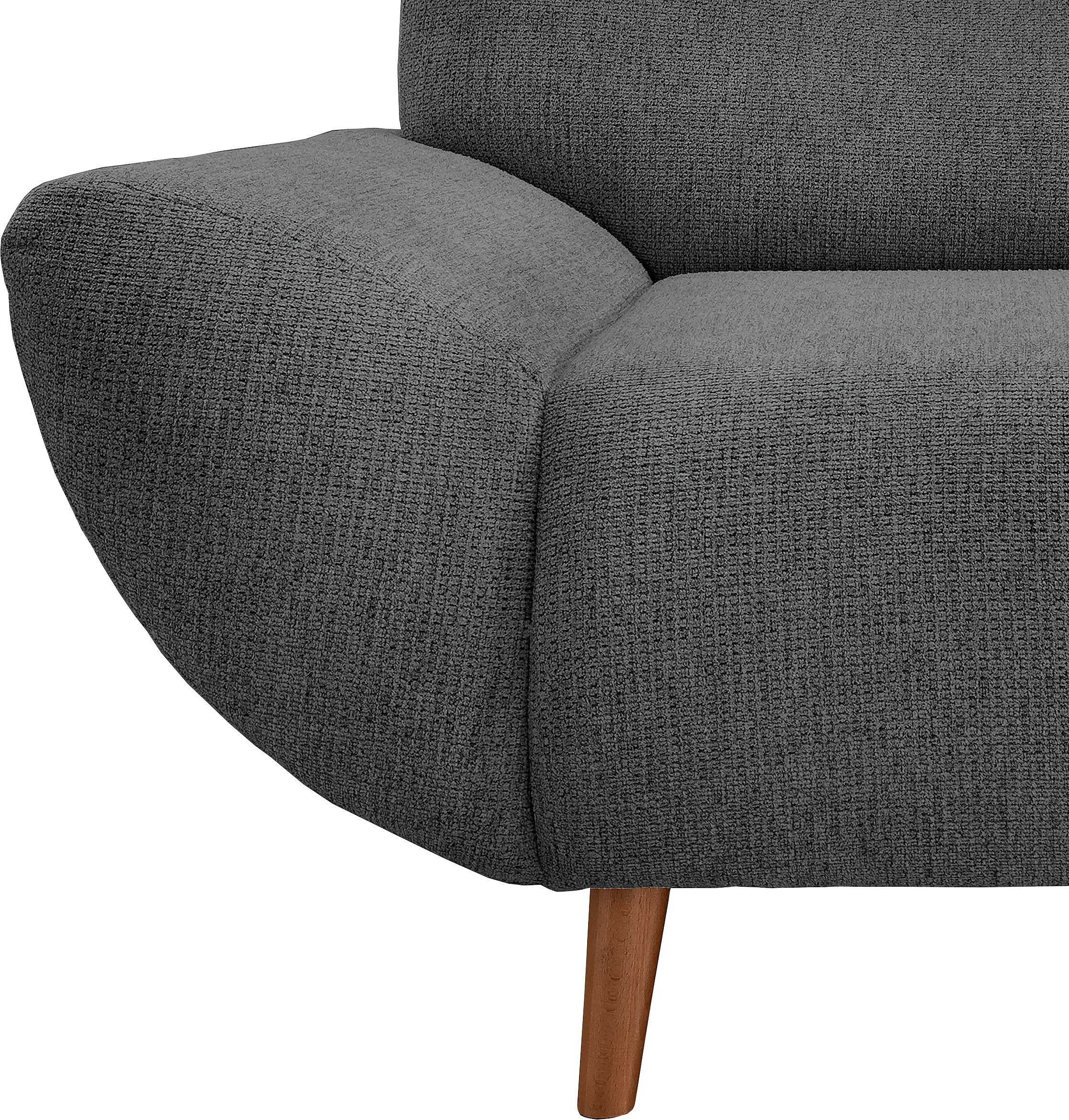INOSIGN 3-zitsbank Drago, elegant en tijdloos, comfortabel, met houten voet