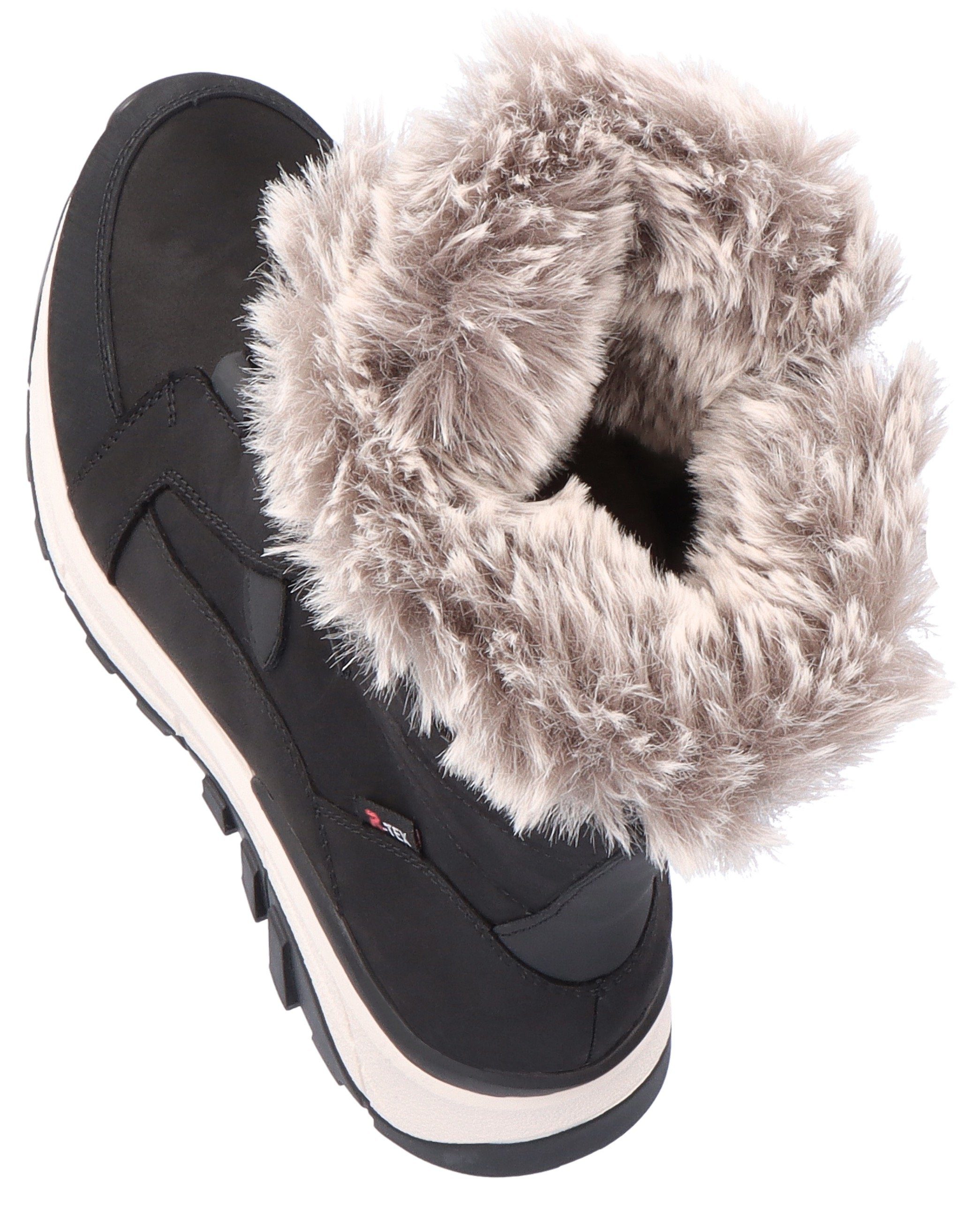 RIEKER Sport Winterlaarzen snow boots, winter boots with lambswool lining, fiber grip sole