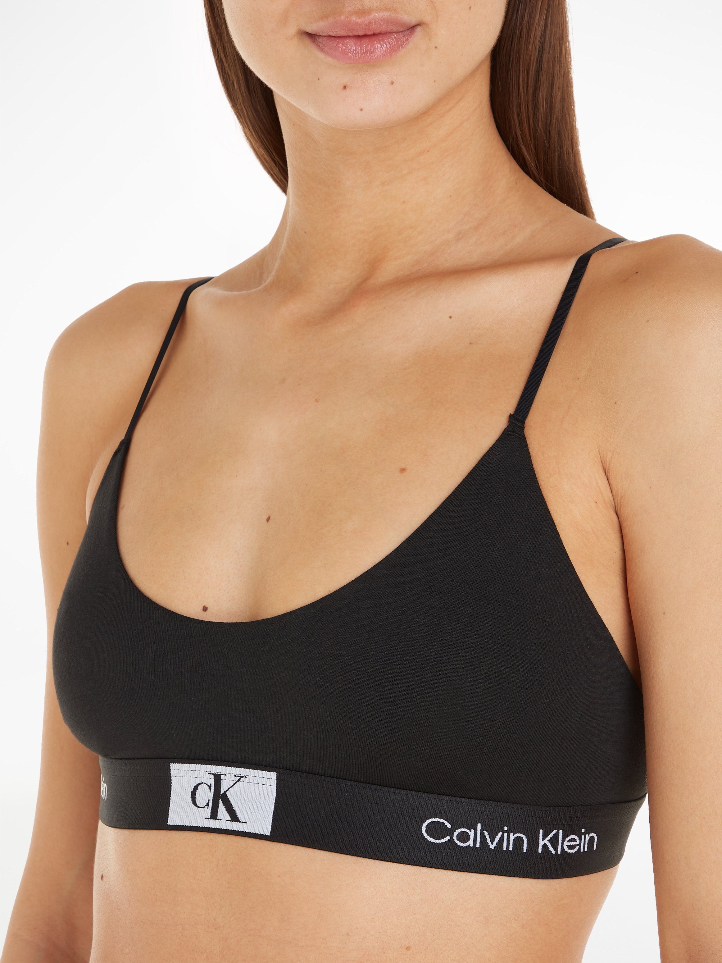 Calvin Klein Bralette UNLINED BRALETTE met klassieke tailleband met ck logo
