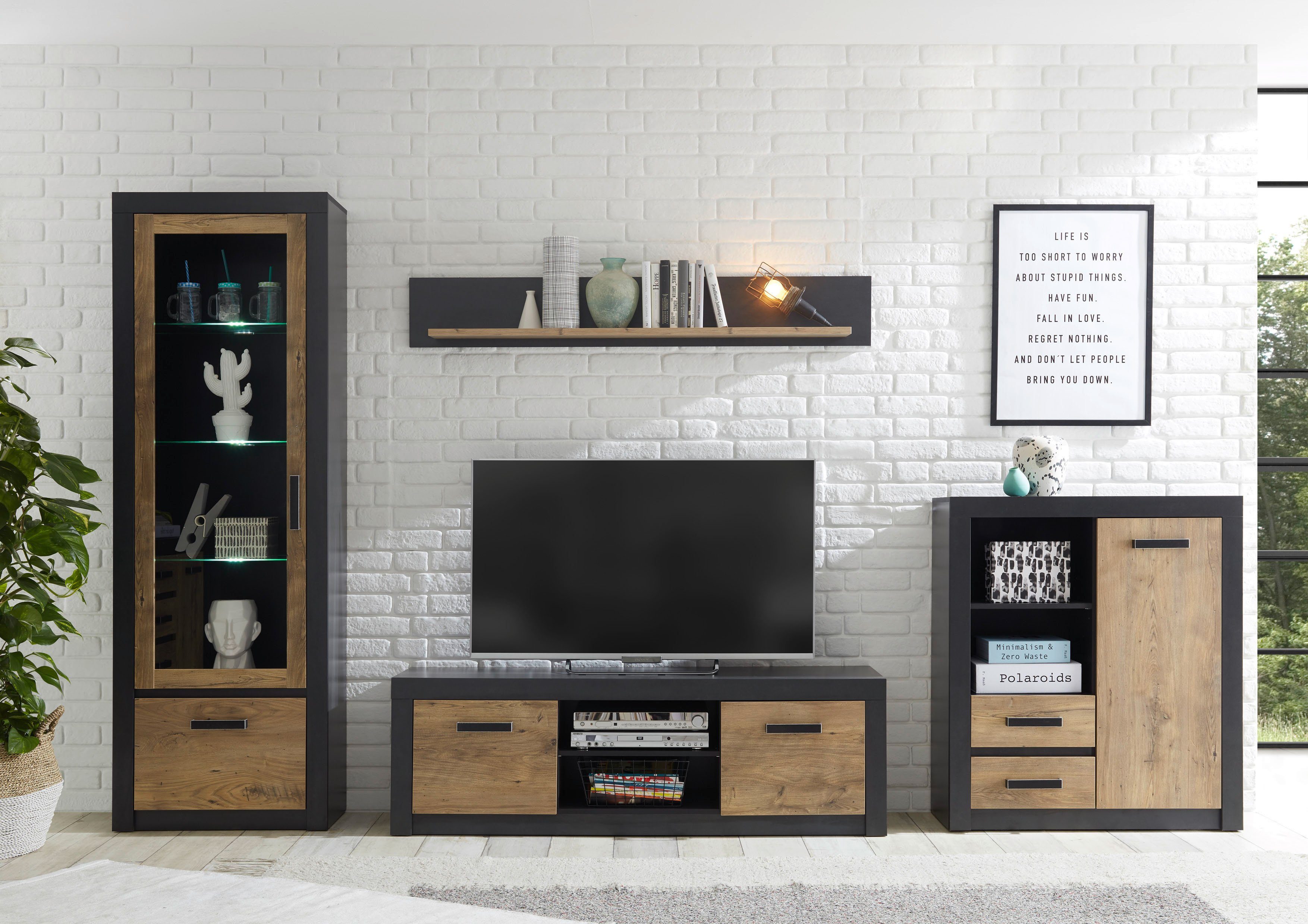 INOSIGN Wandmeubel BRÜGGE Met een decoratieve frame-look (set, 4-delig)