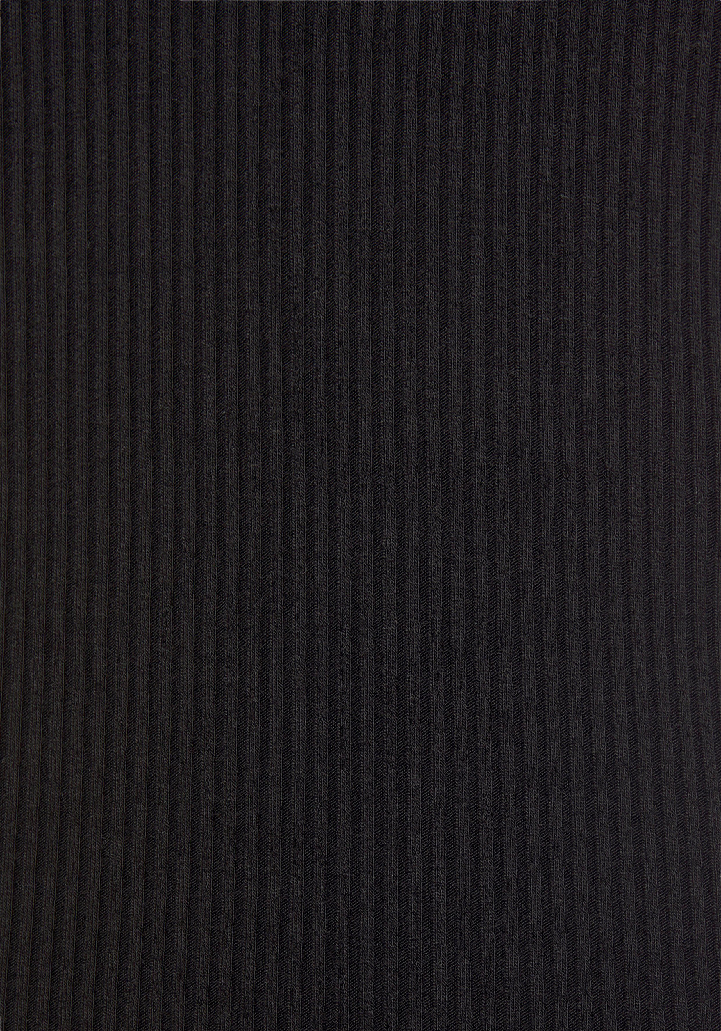 Lascana Geribde tanktop met klein v-hals, figuurvormend dametop, basic