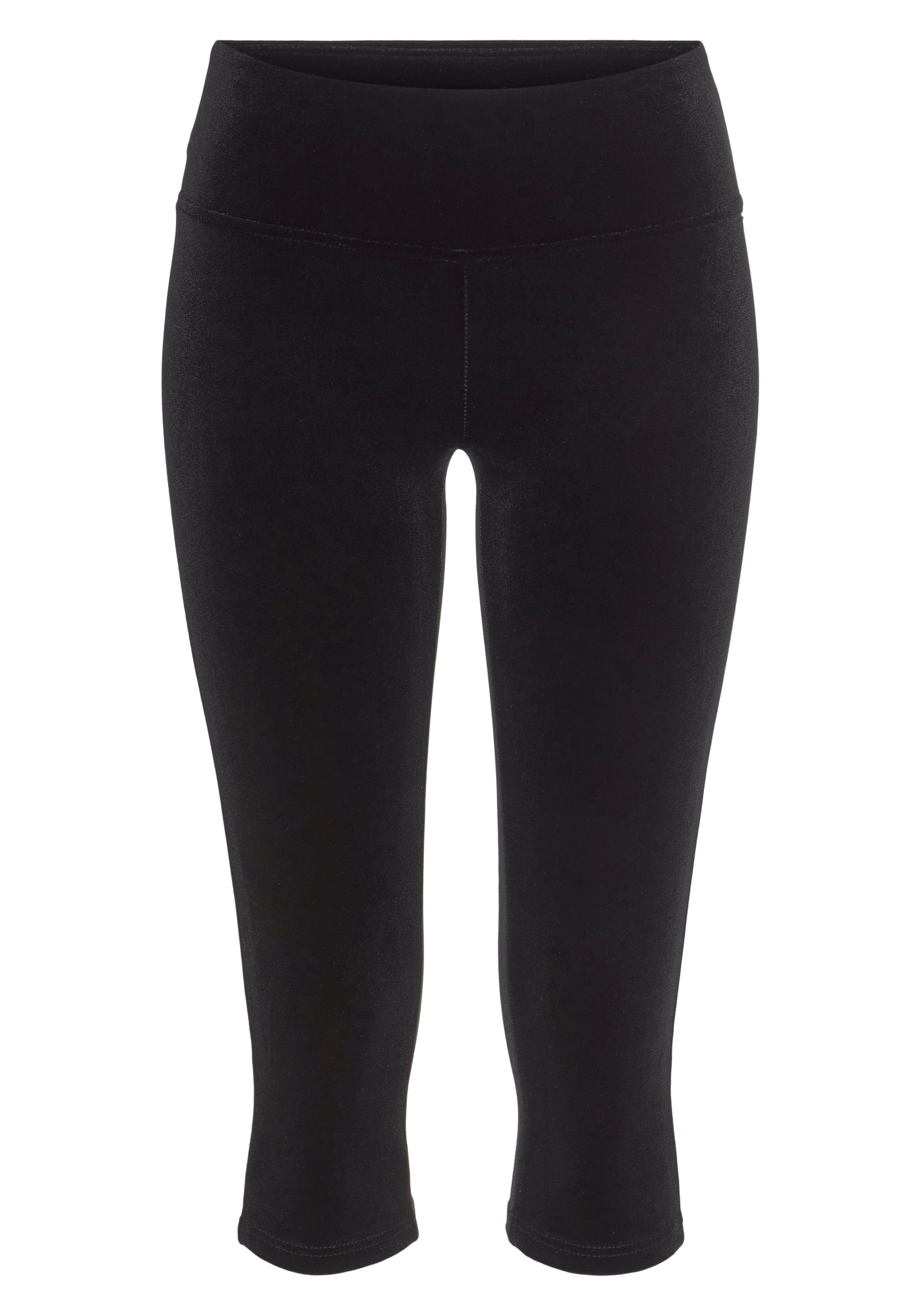 Lascana Capribroek in zachte, elastische fluweeluitstraling, loungepak