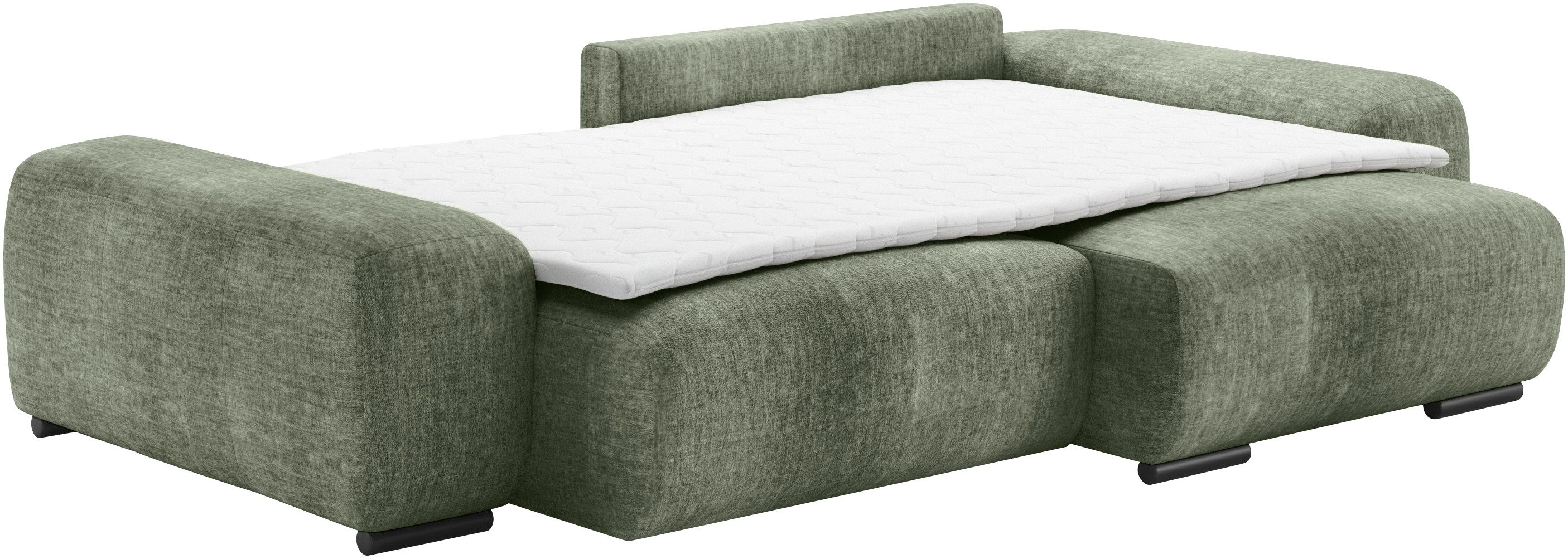 Mr. Couch Hoekbank Sundance, L-vorm Permanente slaper met bed, bedbox, tot 140 kg belastbaar