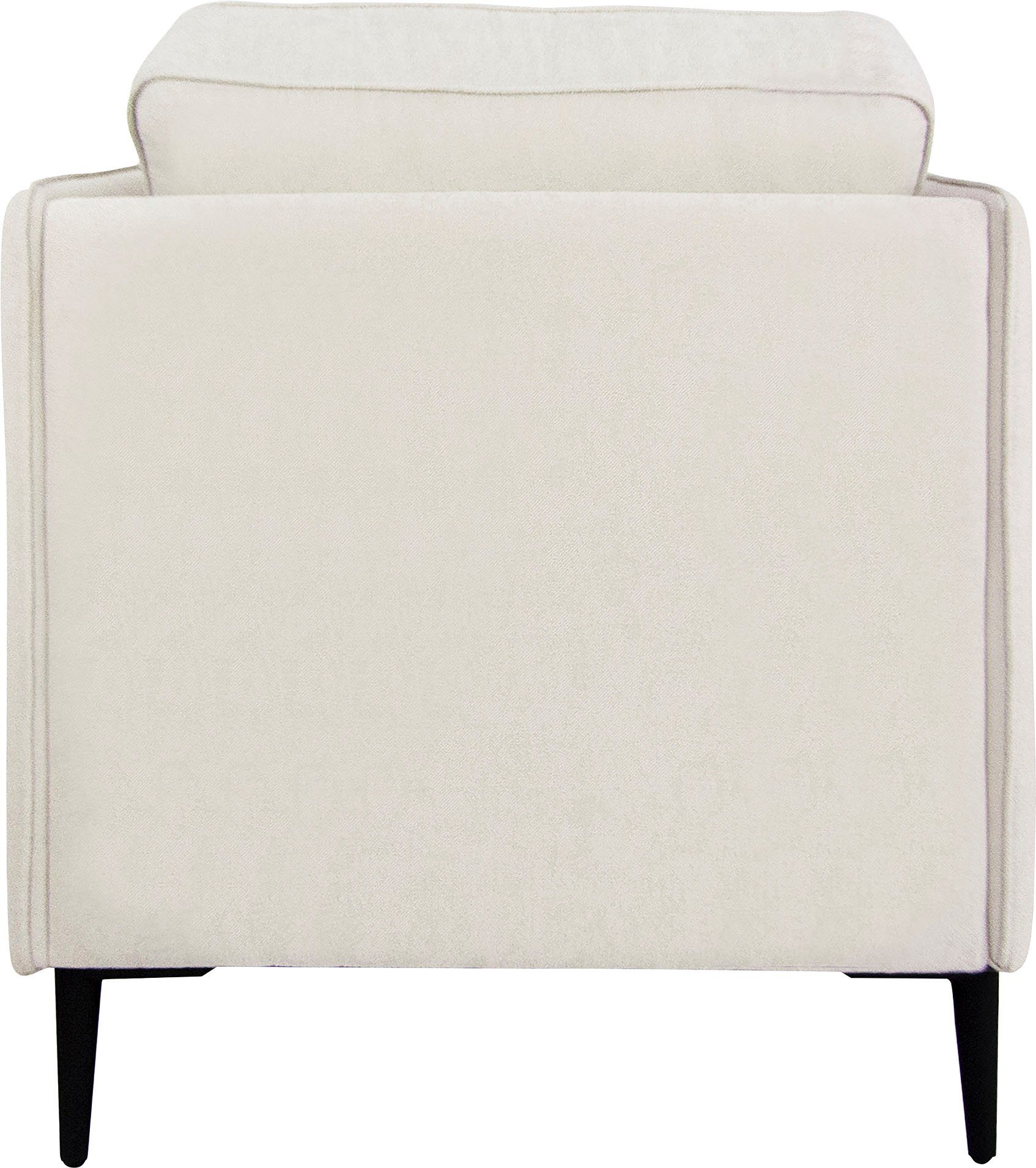 Leonique Fauteuil Light inclusief losse sierkussens, met smalle armleuningen en telescooppoten