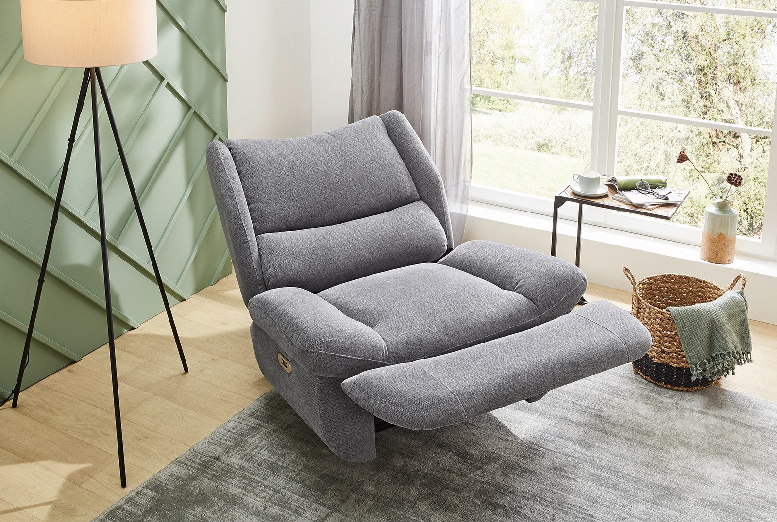 Jockenhöfer Gruppe Relaxfauteuil Daytona, met elektromotorische verstelfuncties XXL-uitstraling, vering, USB-oplaadpoort, relaxfunctie