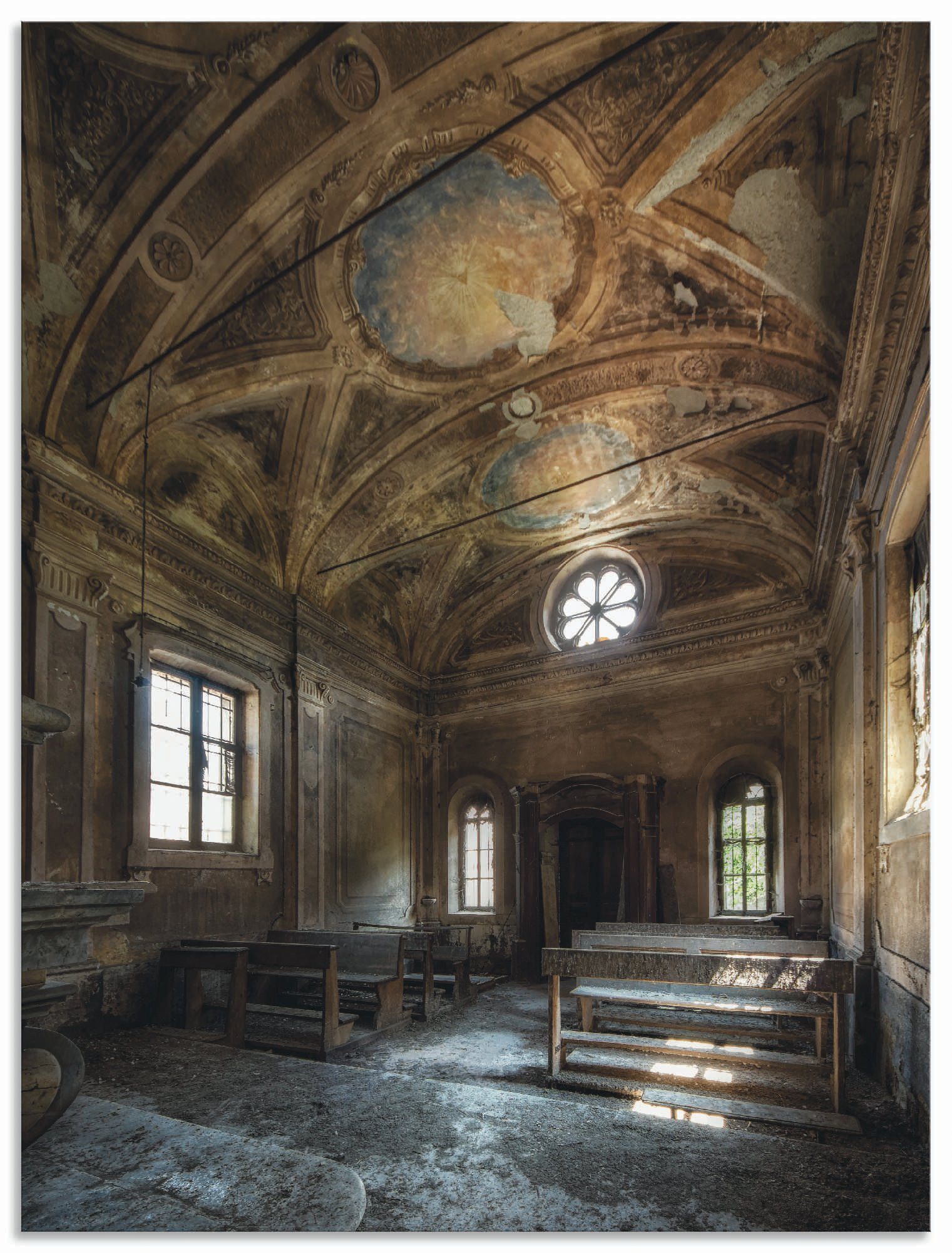 Artland Artprint Lost Place Alte Kirche Architektur in vele afmetingen & productsoorten - artprint van aluminium / artprint voor buiten, artprint op linnen, poster, muursticker / w