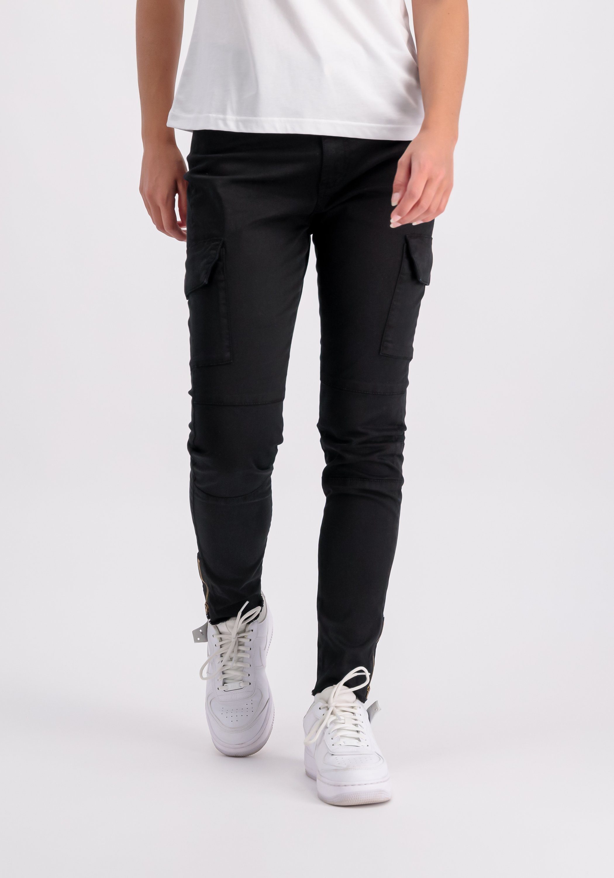 Alpha Industries Cargobroek Alpha Industries Women - Pants Cargo Zip Pant Women dames broeken maat L zwart