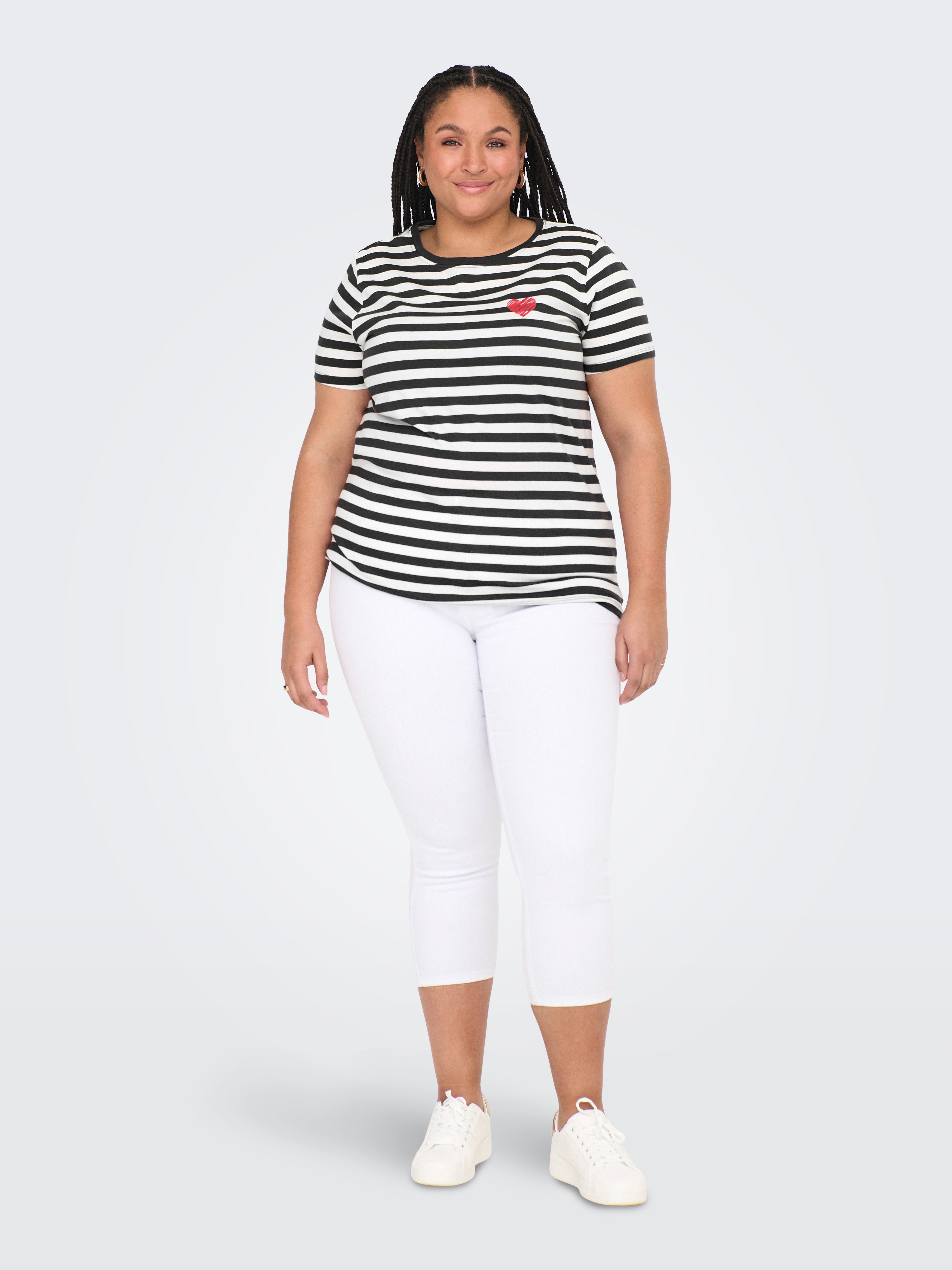 ONLY CARMAKOMA Shirt met korte mouwen CARMOODY LIFE SS REG TEE JRS