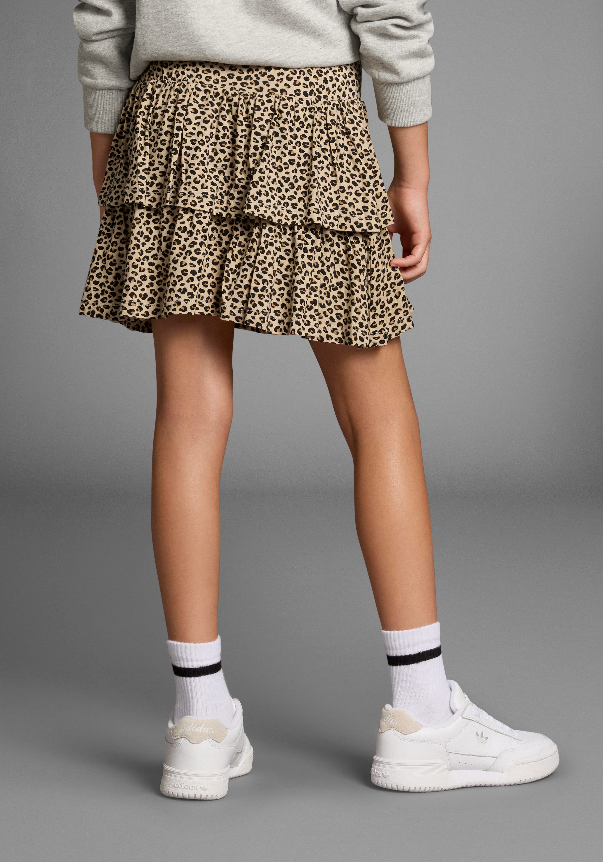 KIDSWORLD Jerseyrok Viscose rok met leo-allover