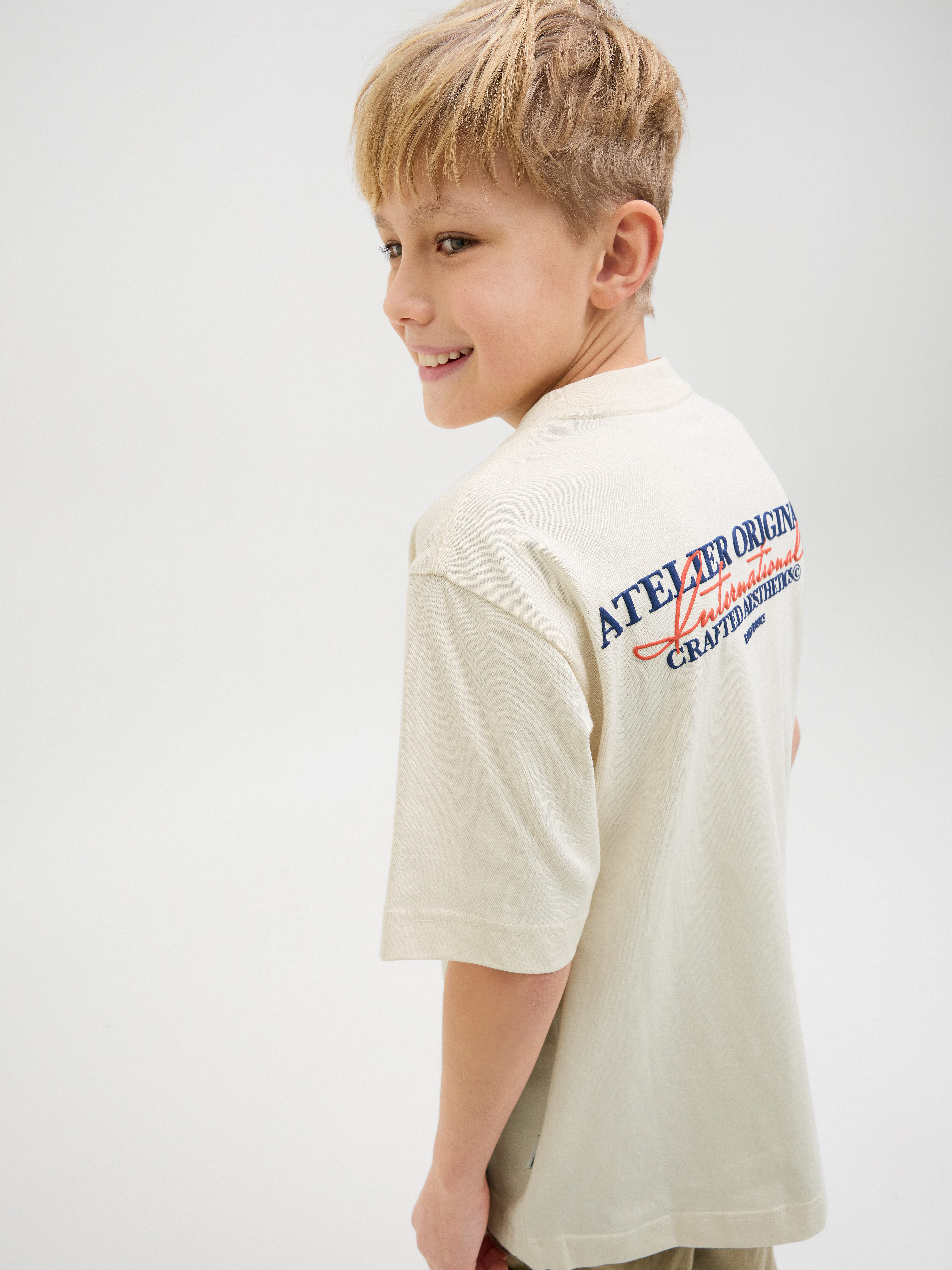 Jack & Jones Junior T-shirt JORISLINGTON TYPE TEE SS CREW N. SN JNR