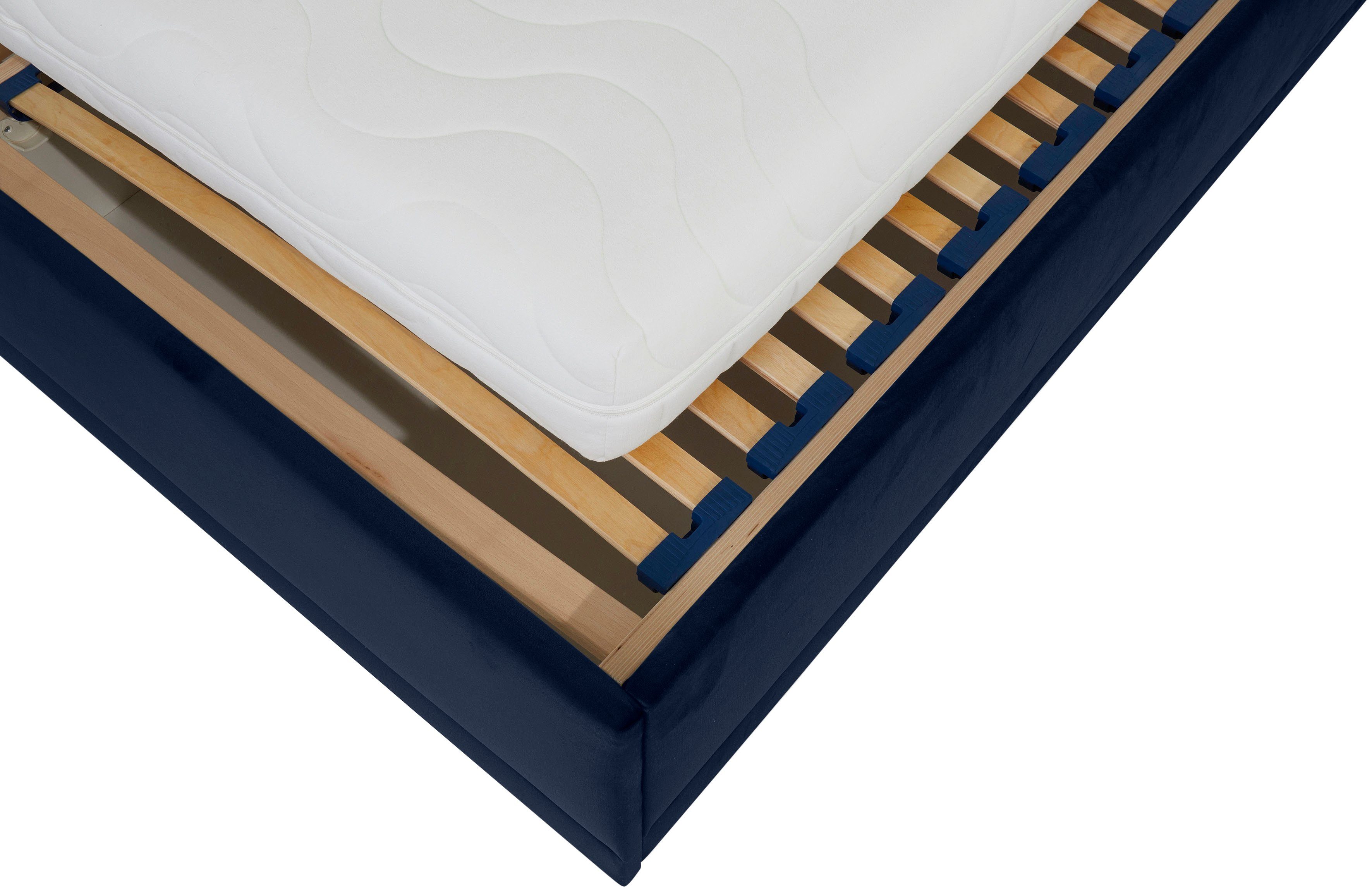 Westfalia Polsterbetten Gestoffeerd bed ADAMAS ook met bedlade, knoopdetails met stras