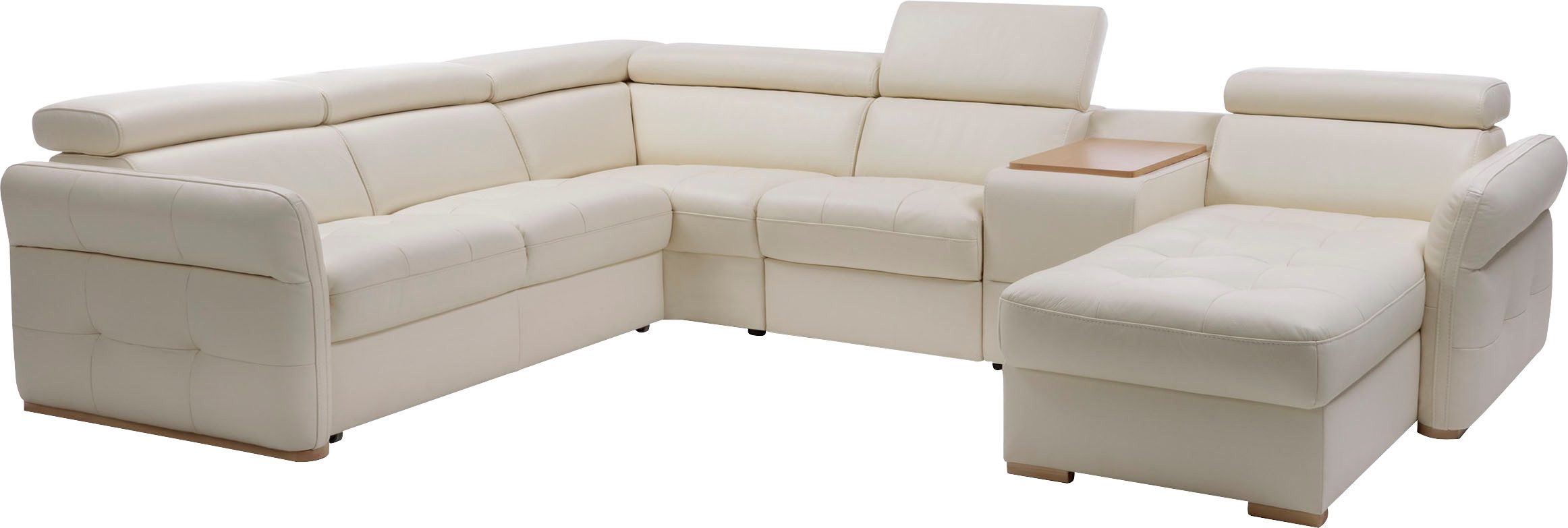 exxpo - sofa fashion Zithoek Massimo, familiebank met veel ruimte, leren bekleding, comfortabel, prettig