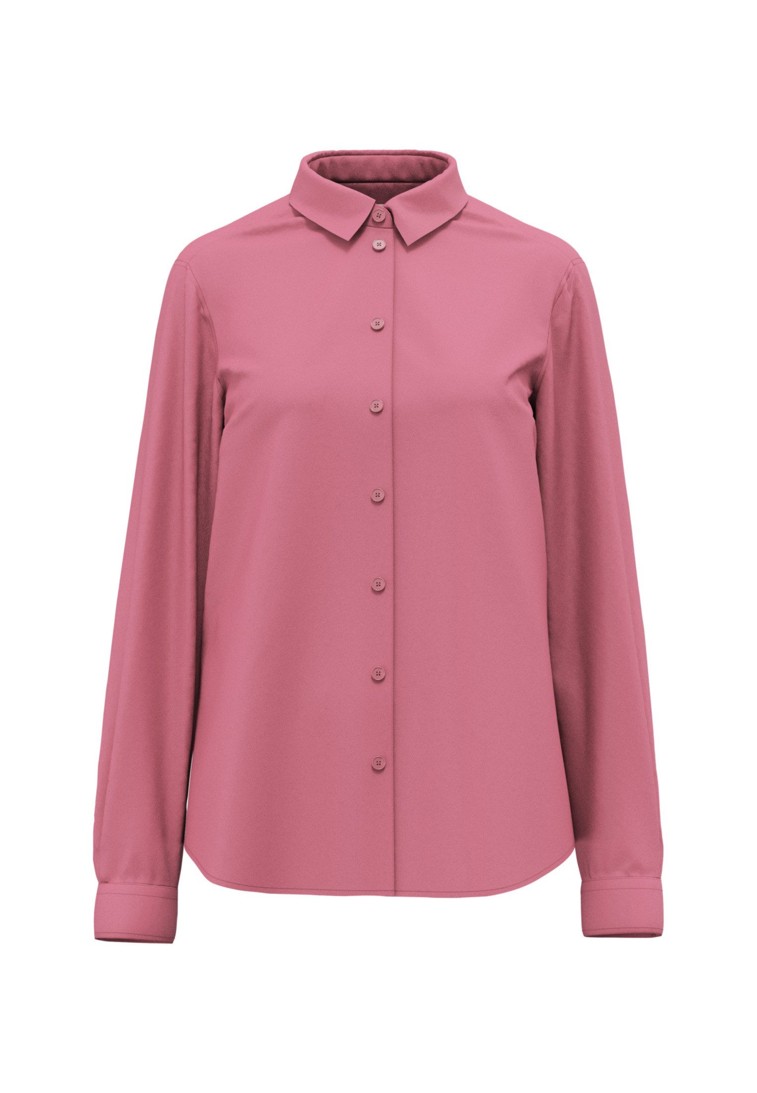 seidensticker Overhemdblouse Lange mouwen kraag uni