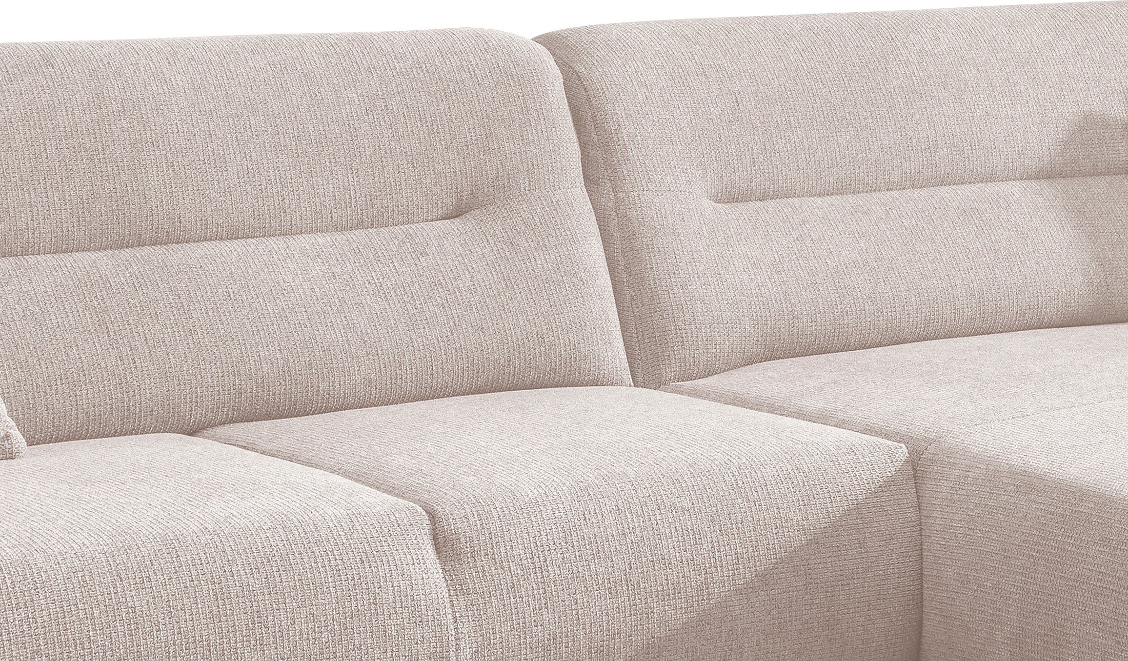 INOSIGN Hoekbank Drago, elegant en tijdloos, comfortabel, houten voet, L-vorm