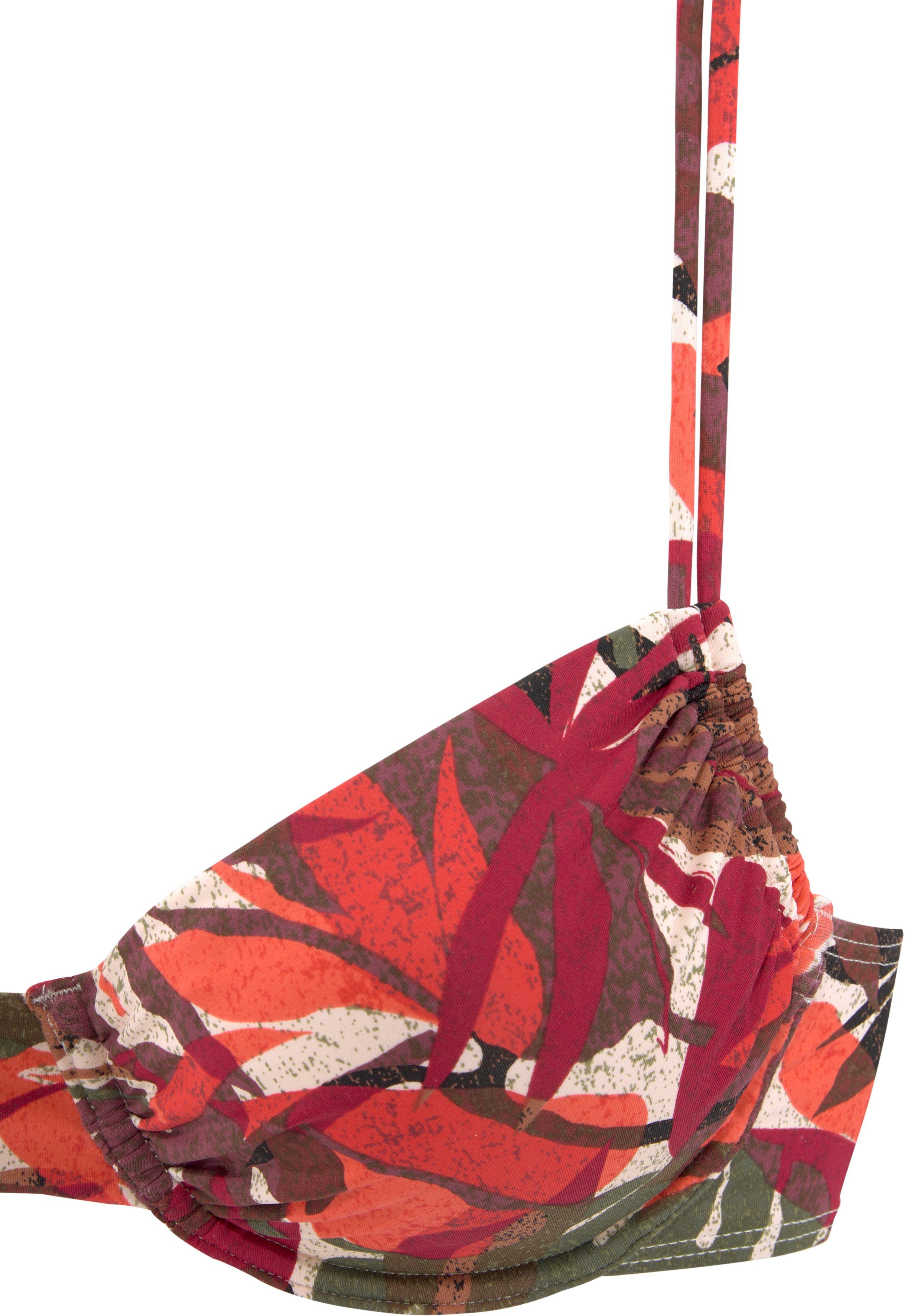 Lascana Bikinitop met beugels AVA in tropisch design