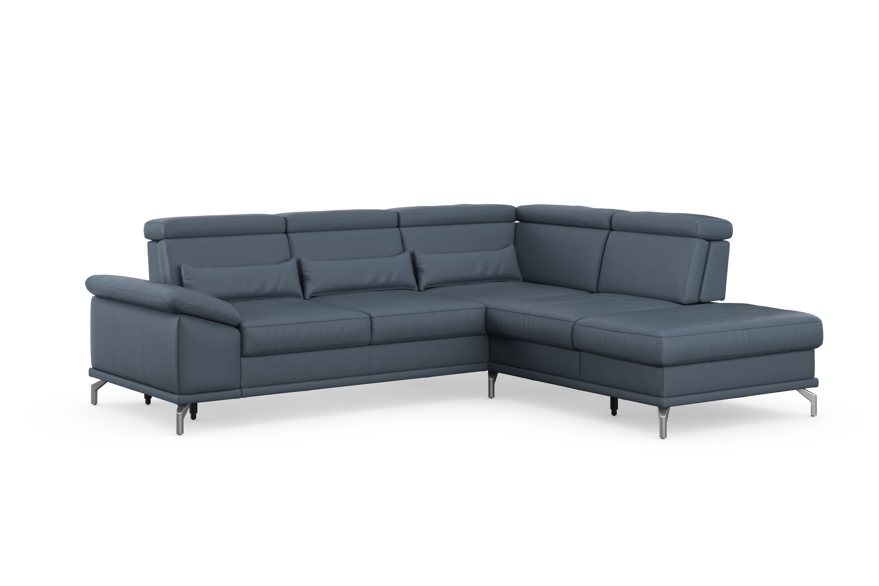 sit&more Hoekbank Cabrio L-vorm, met zitdiepteverstelling, arm- en hoofdsteunverstelling