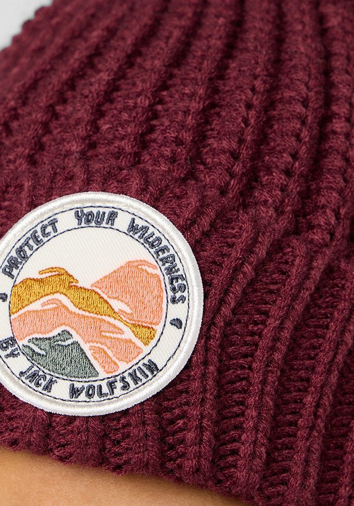 Jack Wolfskin Pomponmuts POMPOM BADGE BEANIE K