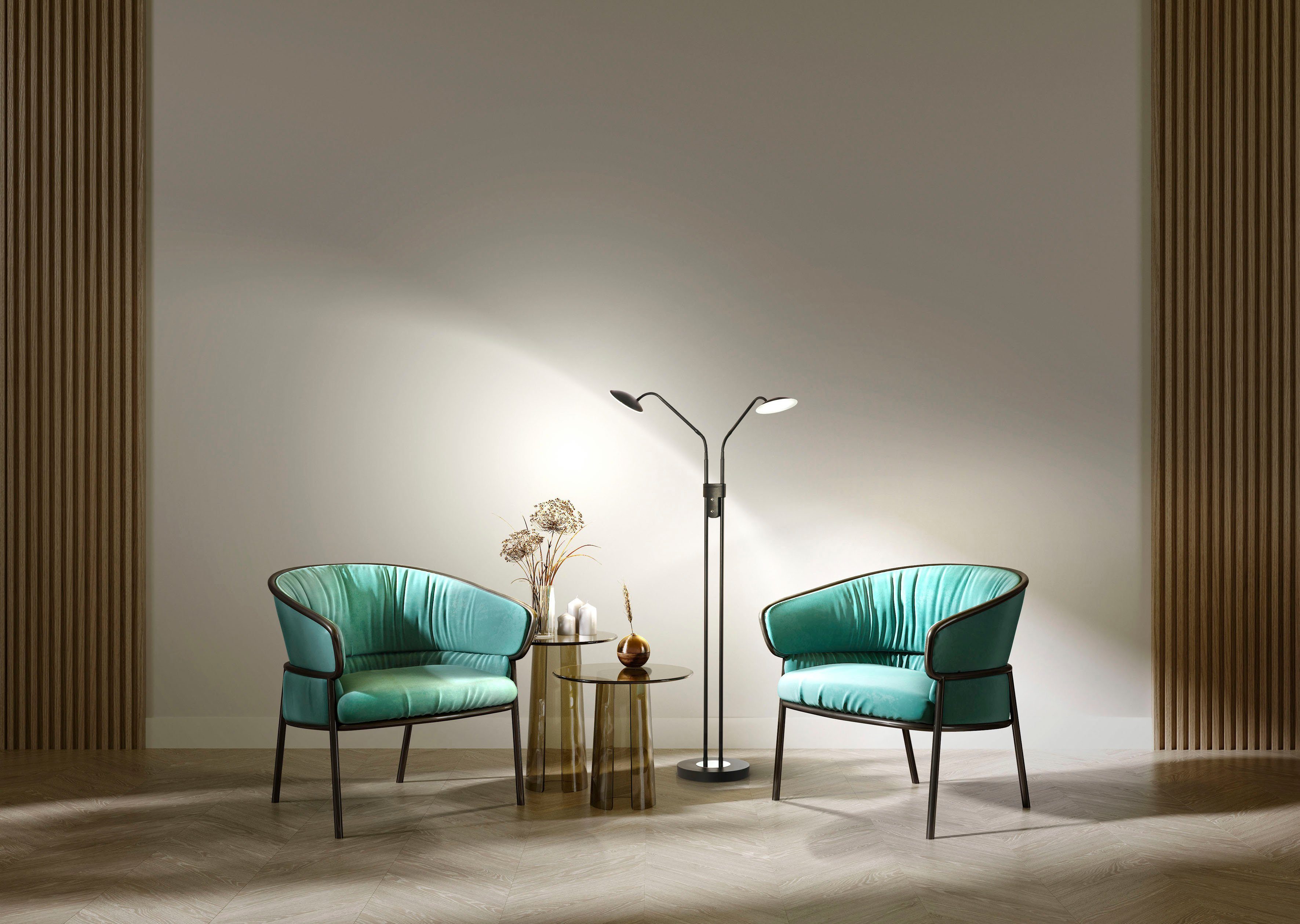 Honsel Leuchten Staande lamp Tallri duurzame led, dimbaar (1 stuk)