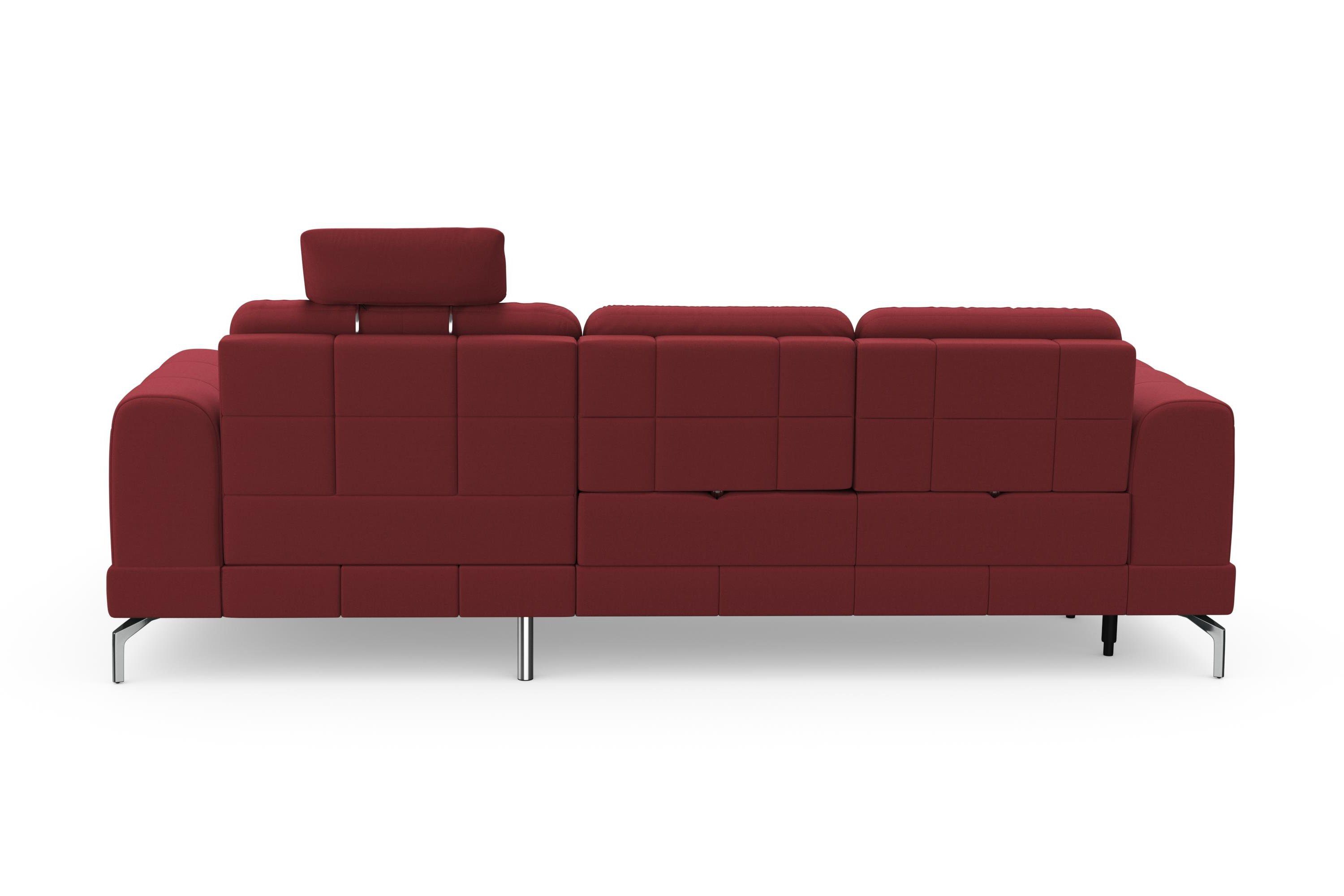 sit&more Hoekbank Bendigo L-vorm inclusief zitdiepteverstelling, bodemvrijheid 15 cm, 2 pootkleuren